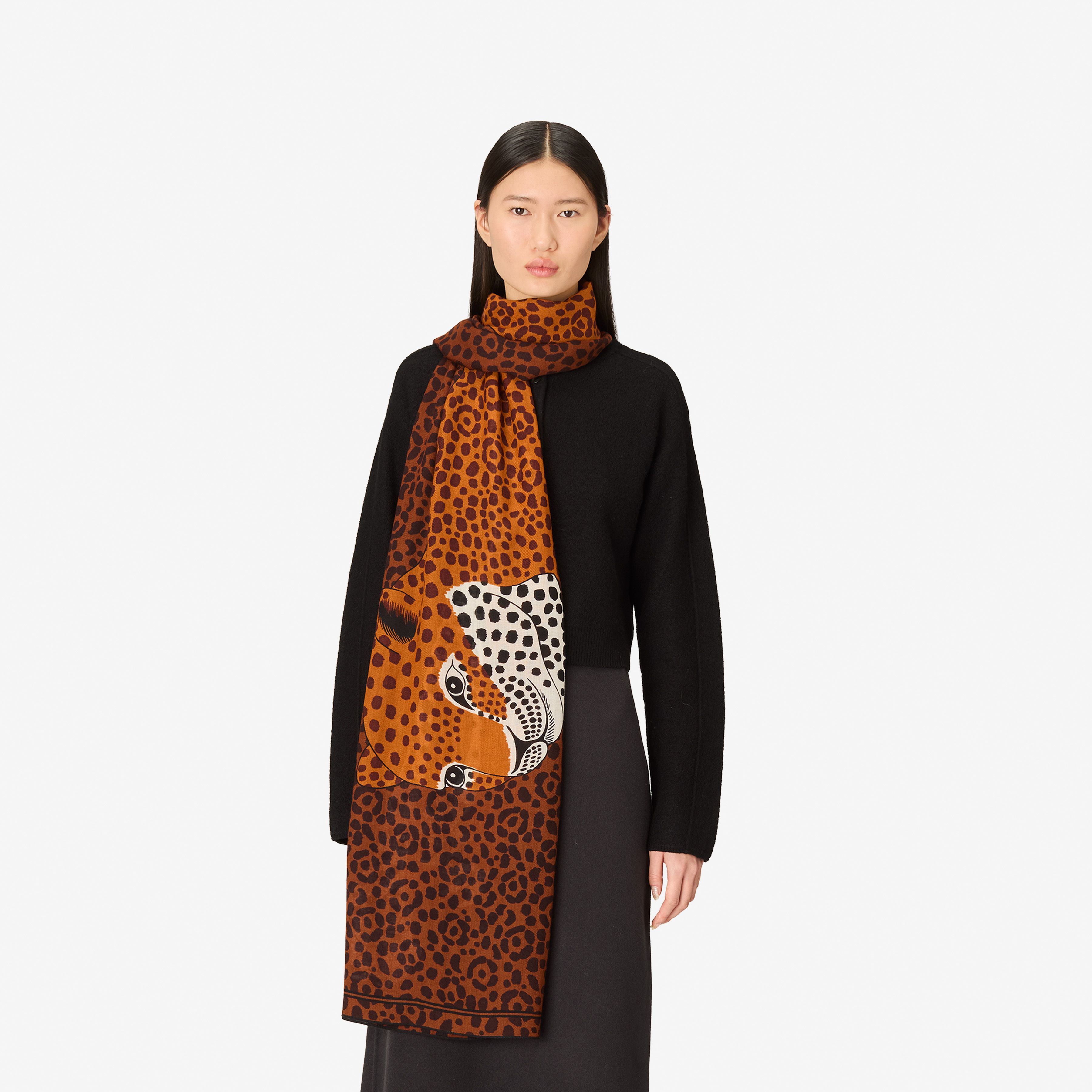 Scarf 100 - Felis - Burgundy