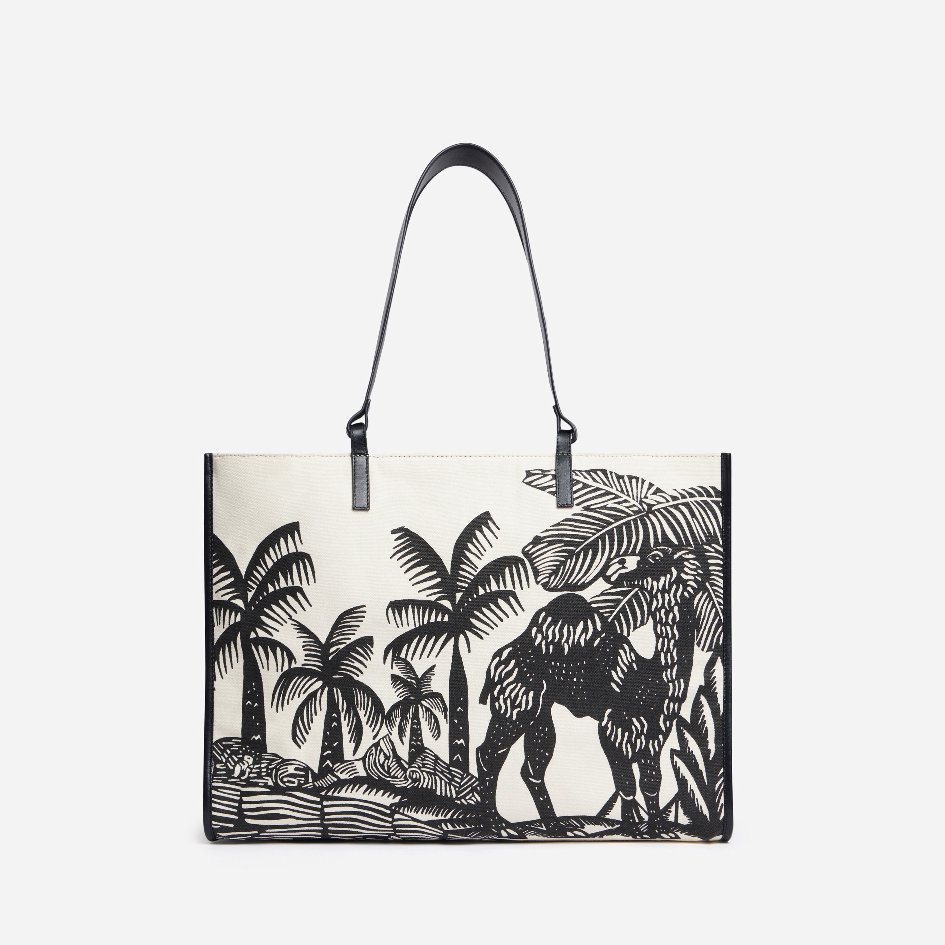 Shopping Bag - Dromadaire et Poulpe - Black And White