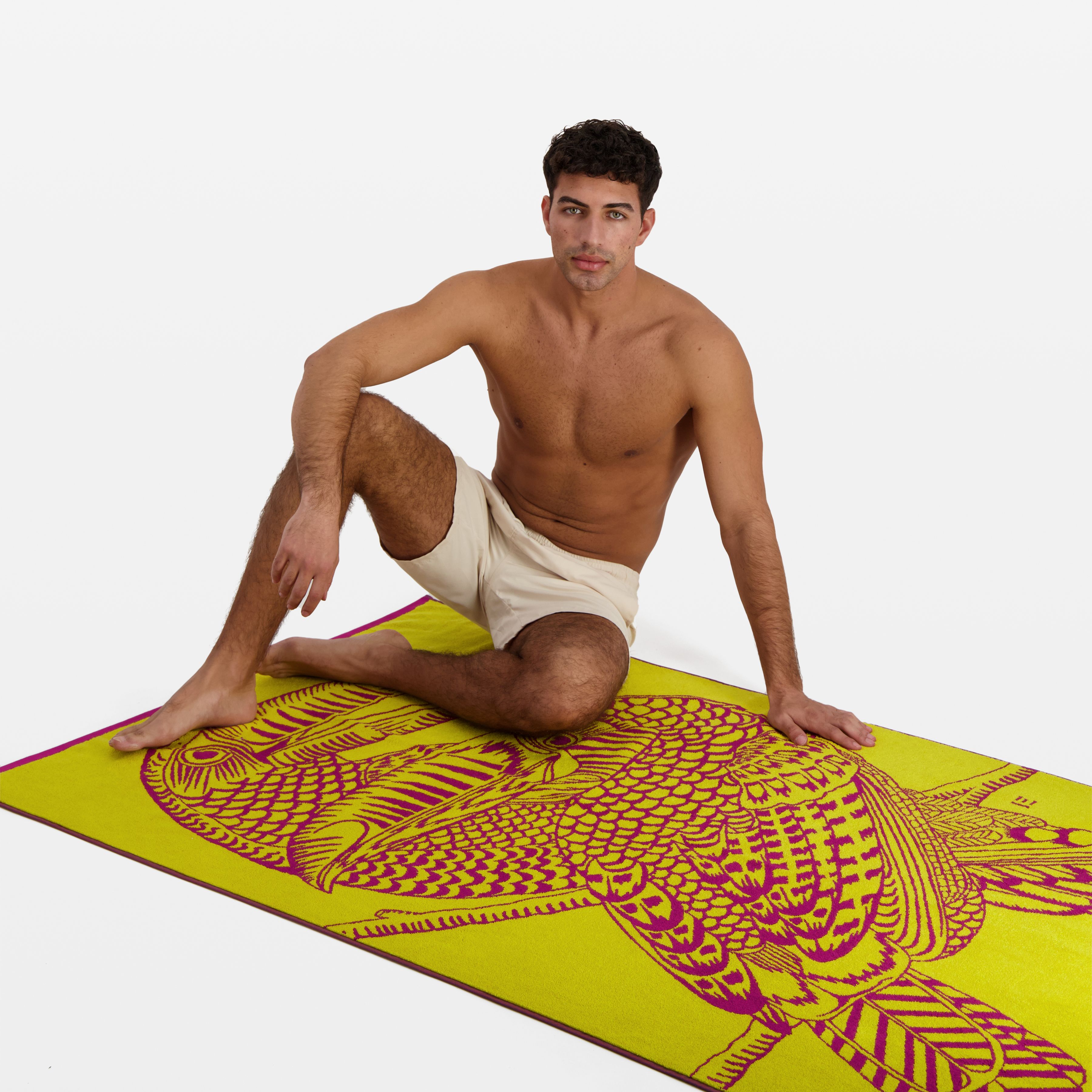 Serviette de Plage - Toucan - Jaune