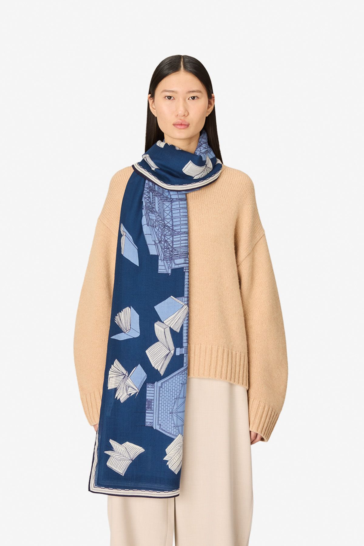 Scarf 100 - Vivienne - Blue