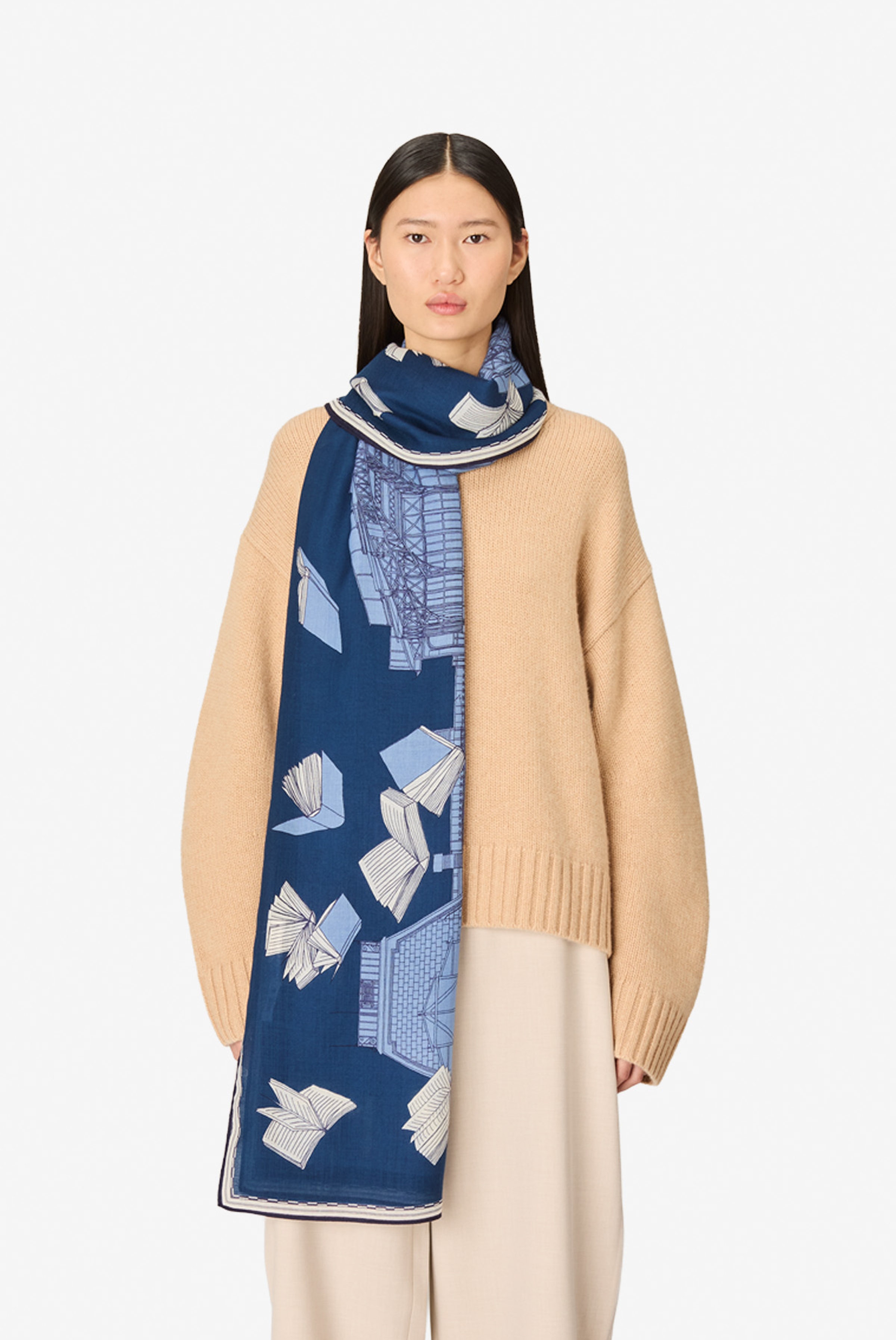 Scarf 100 - Vivienne - Blue