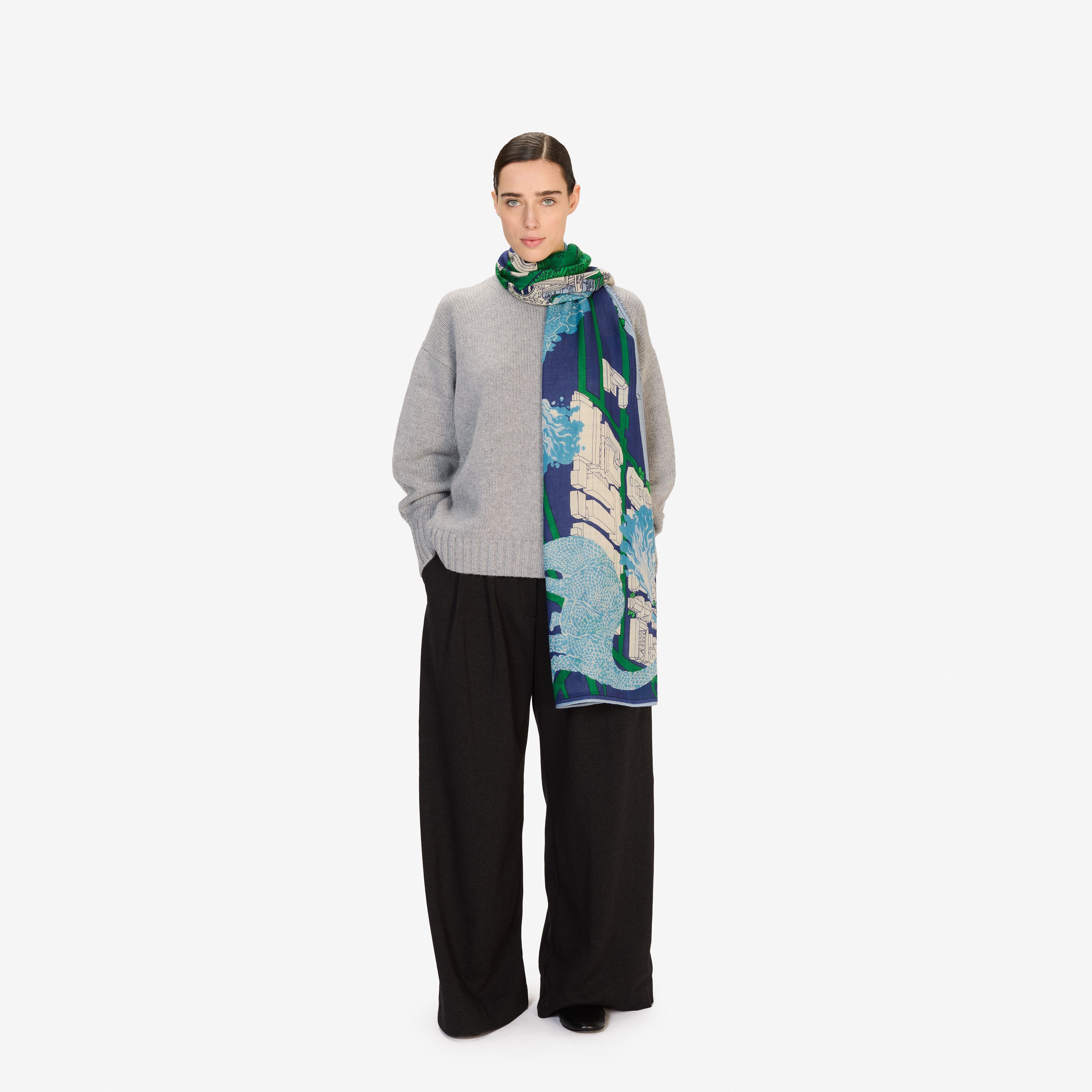 Scarf 80 - Vegas - Blue