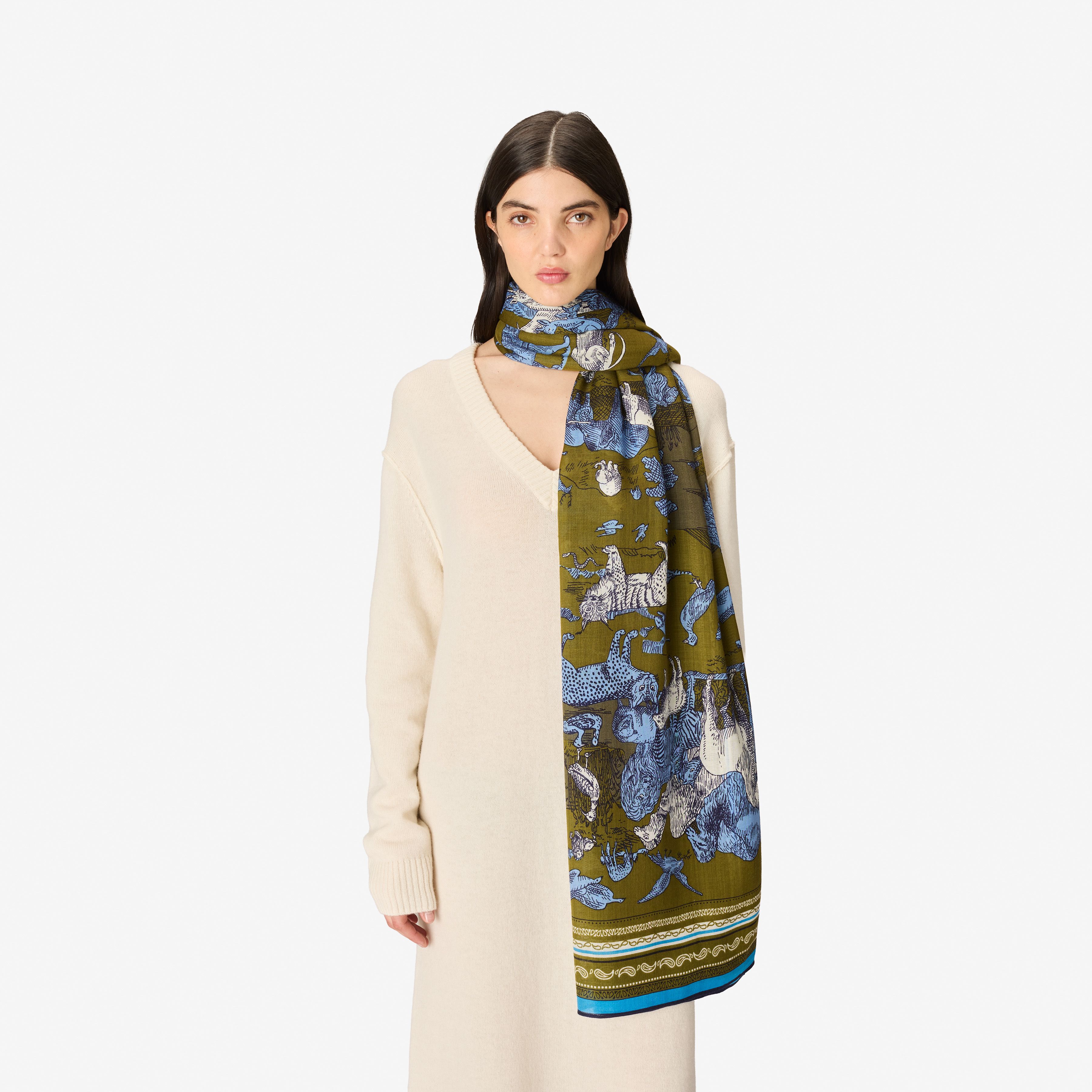 Scarf 130 - Reverie - Khaki