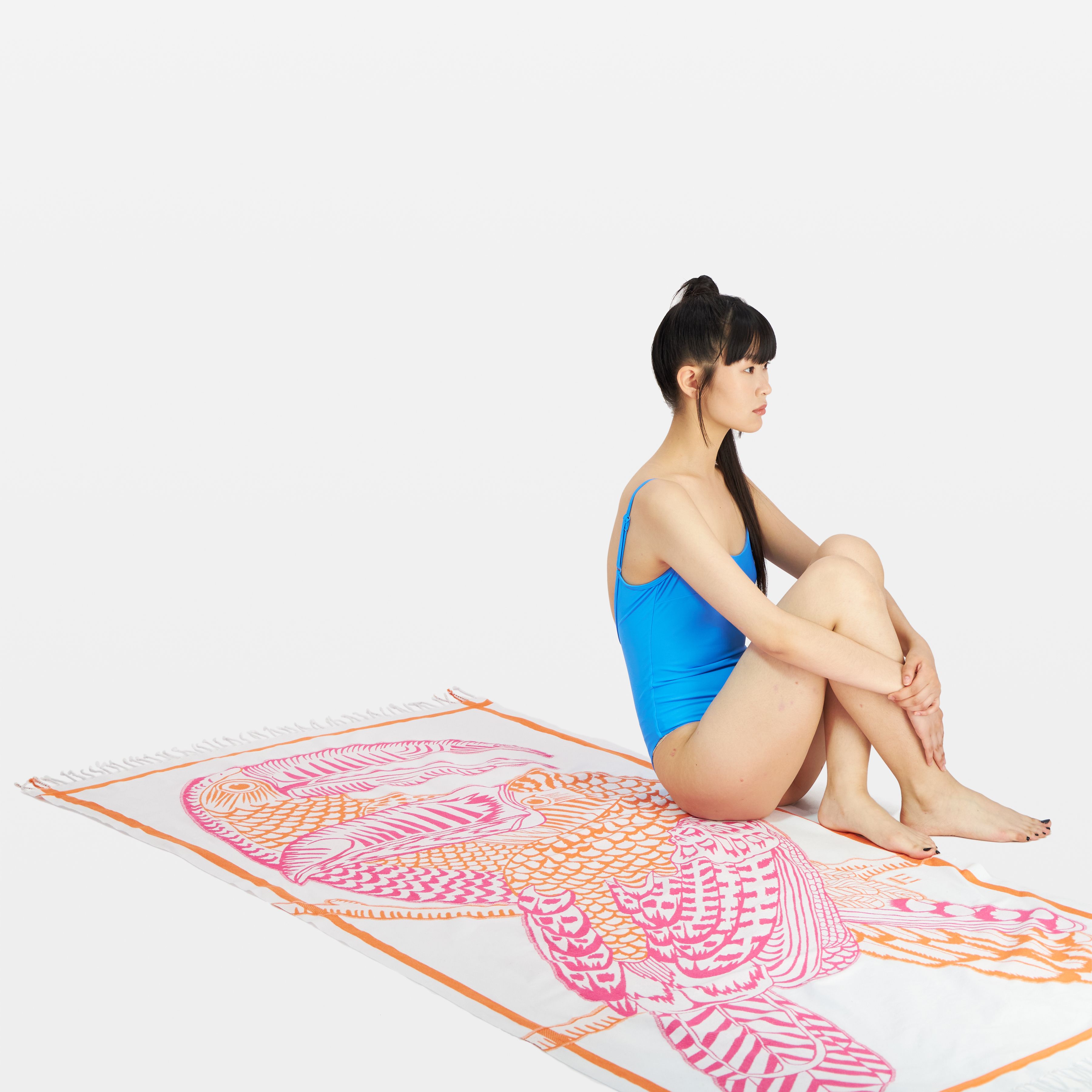 Fouta 100 - Toucan 3D - Rose