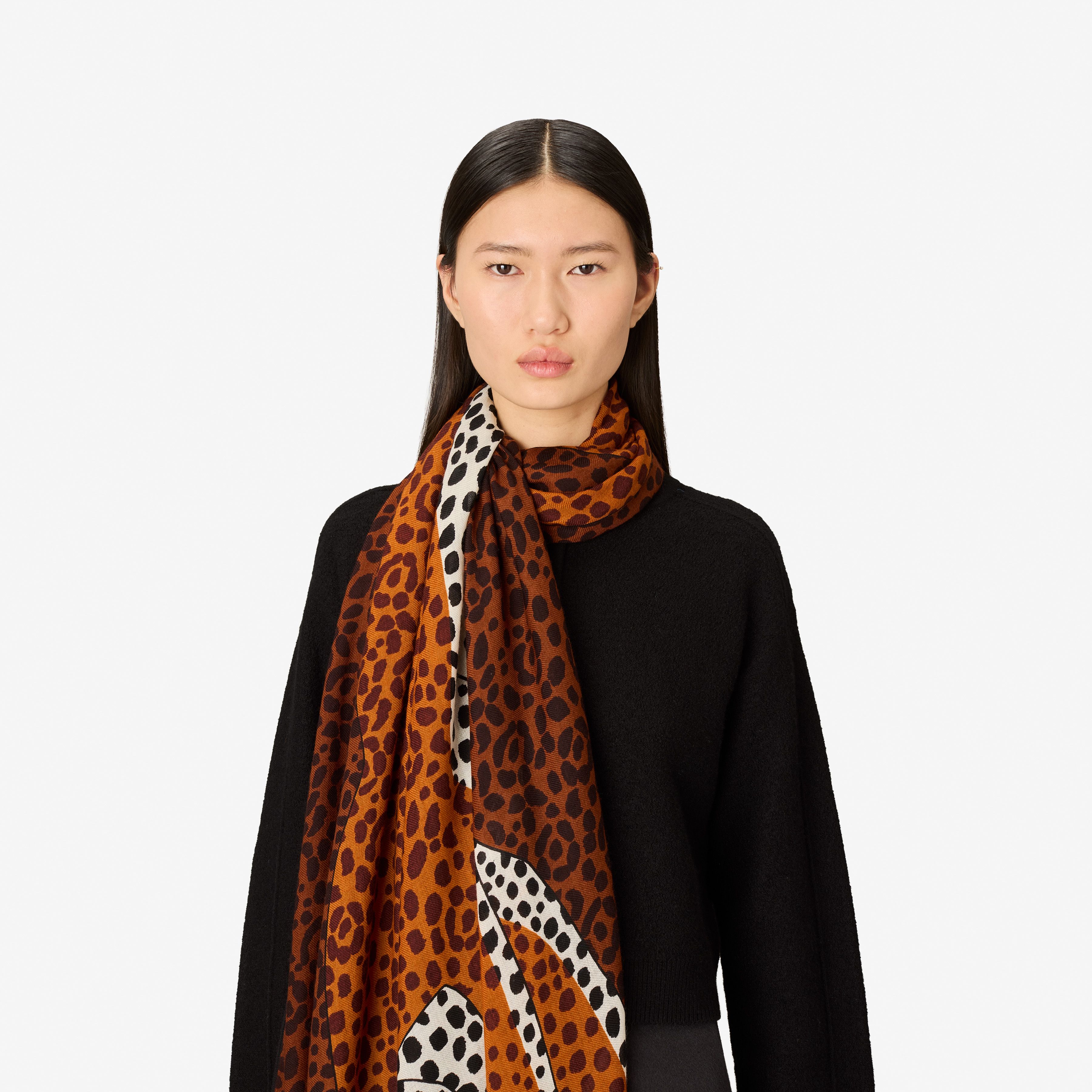 Scarf 100 - Felis - Burgundy