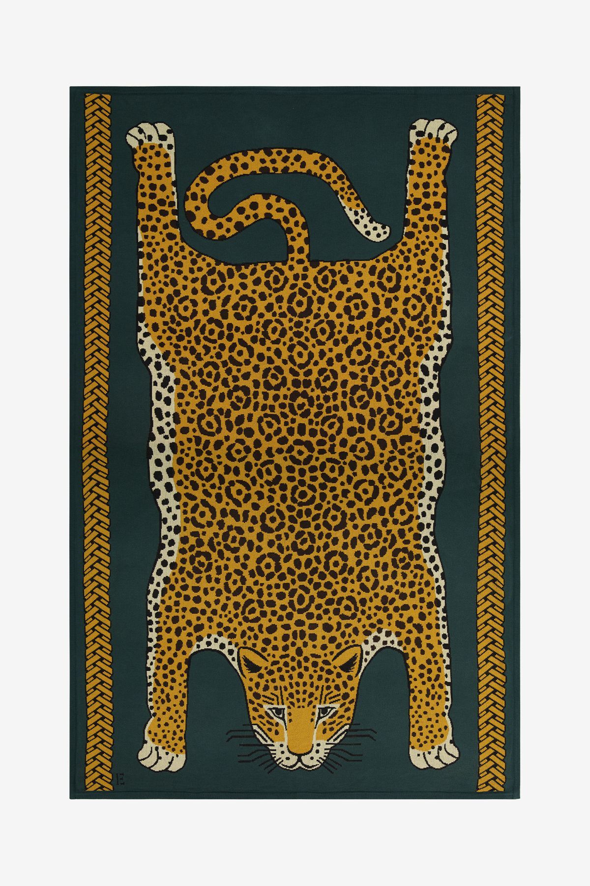 Blanket 130 - Leopard - Green
