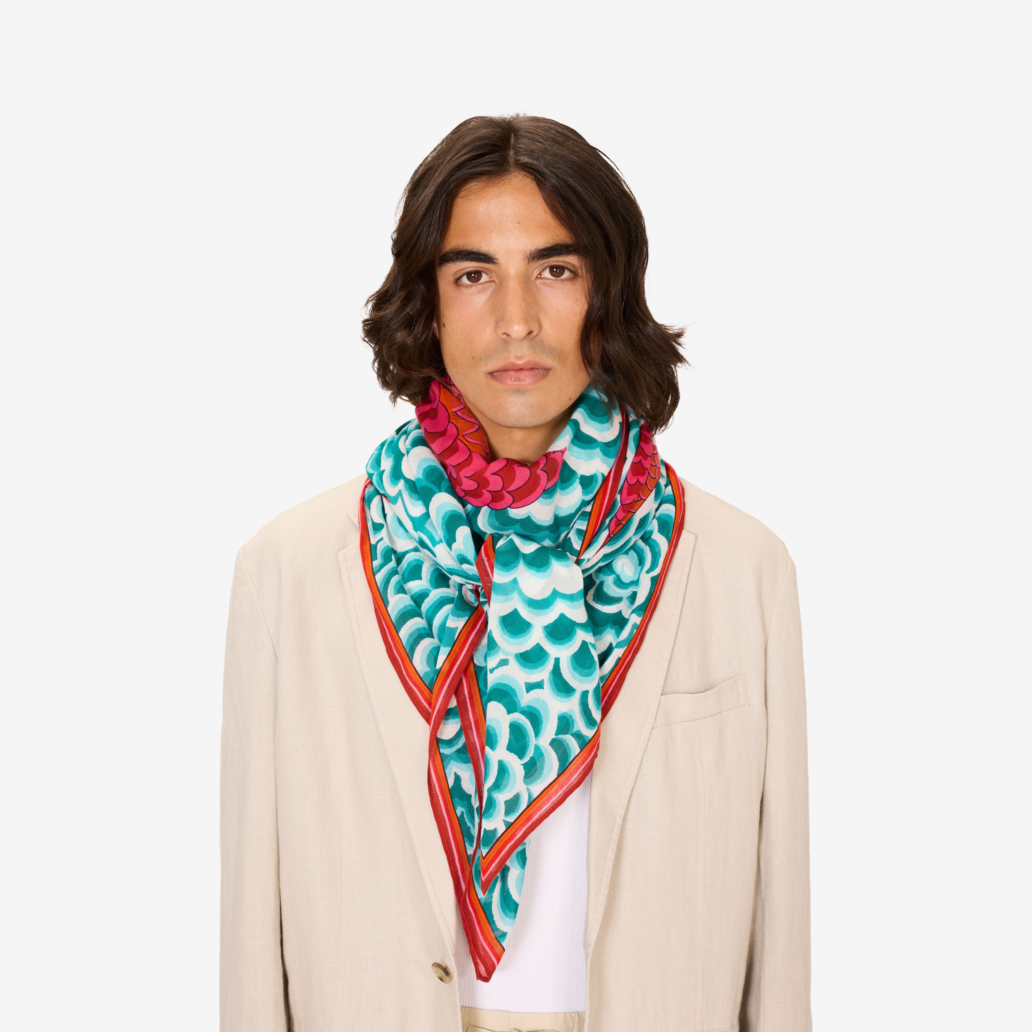 Square 130 - Dragon - Turquoise