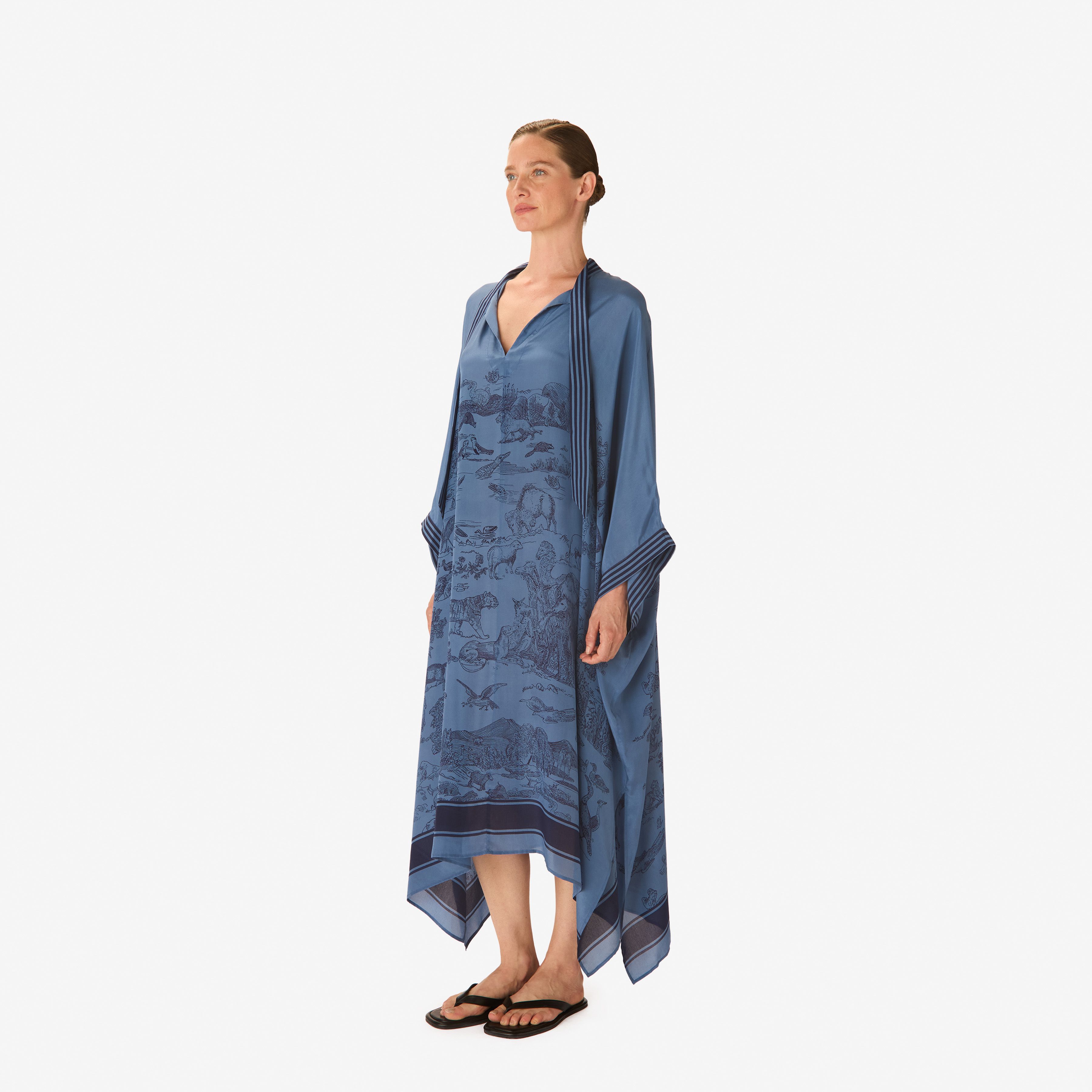 Langer Kaftan - Reverie - Marineblau