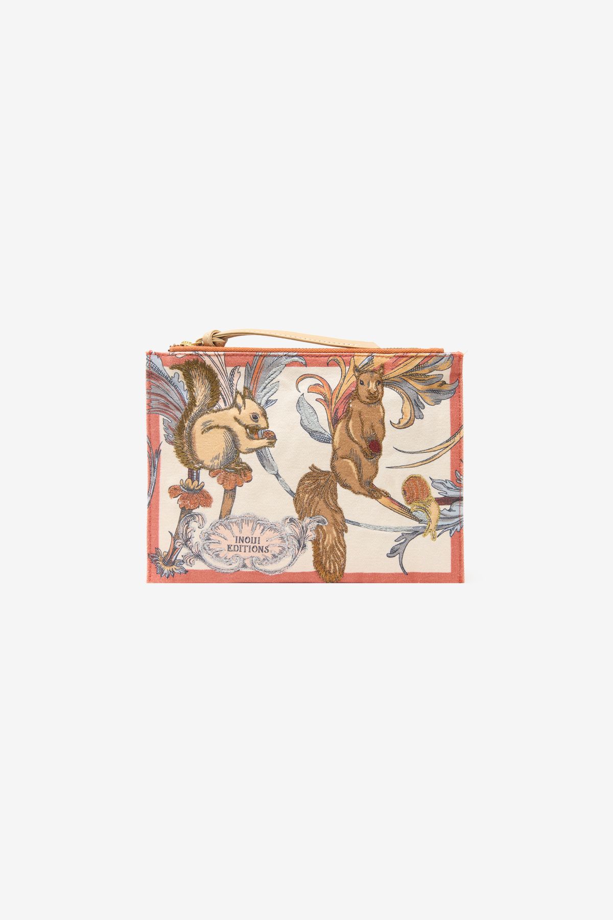 Embroidered Pouch - Rococo - Orange