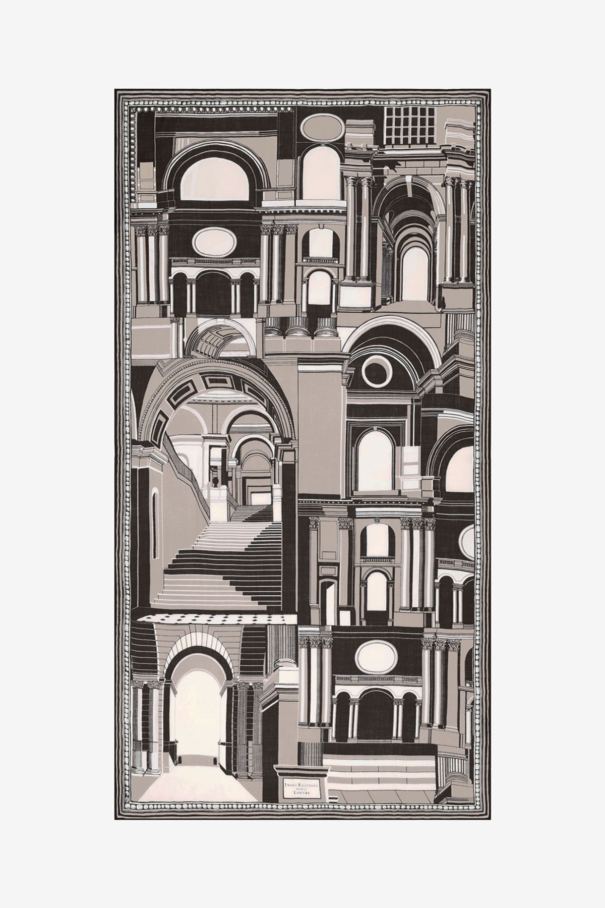Scarf 100 - Architecture - Black