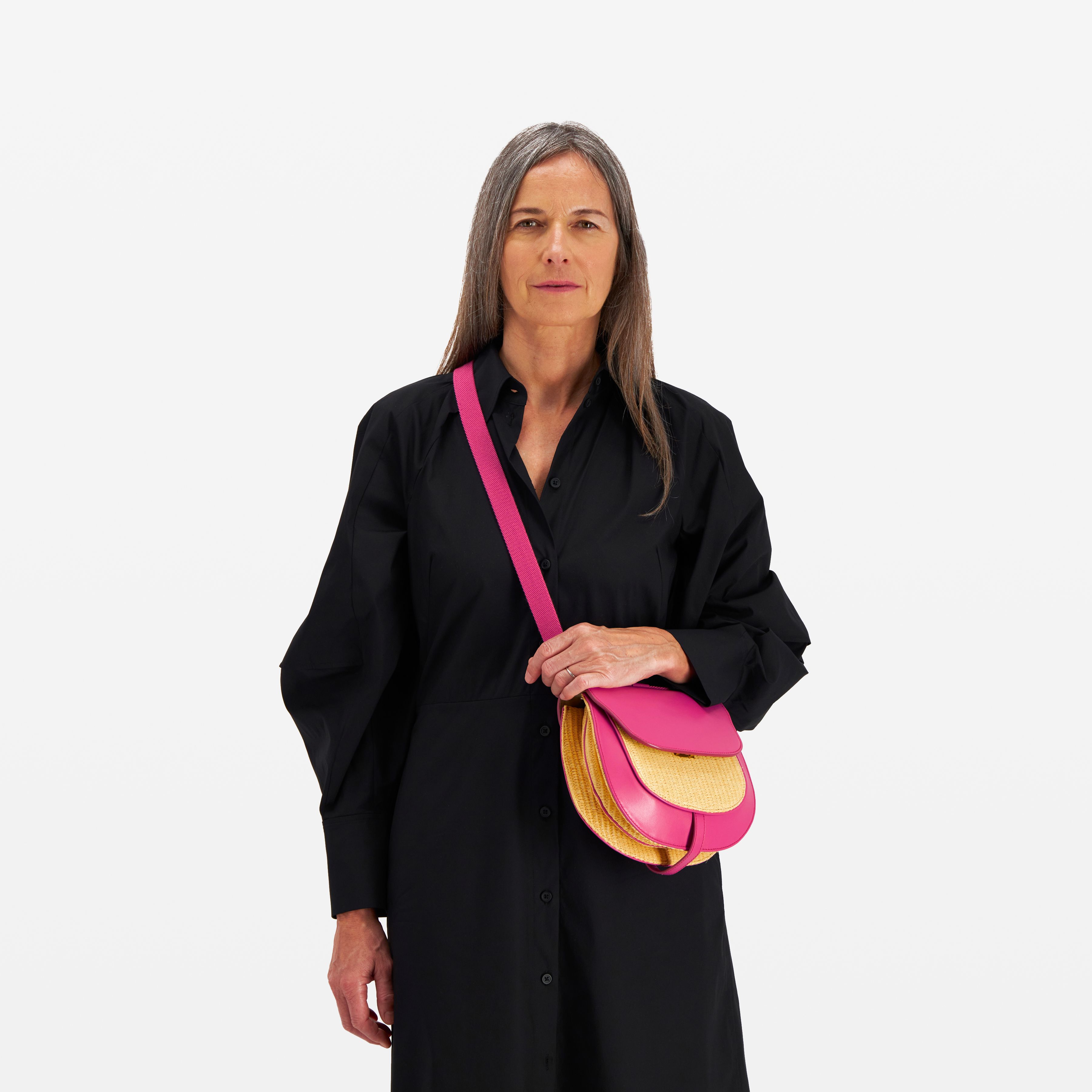 Large Besace Bag - Moisson - Fuchsia