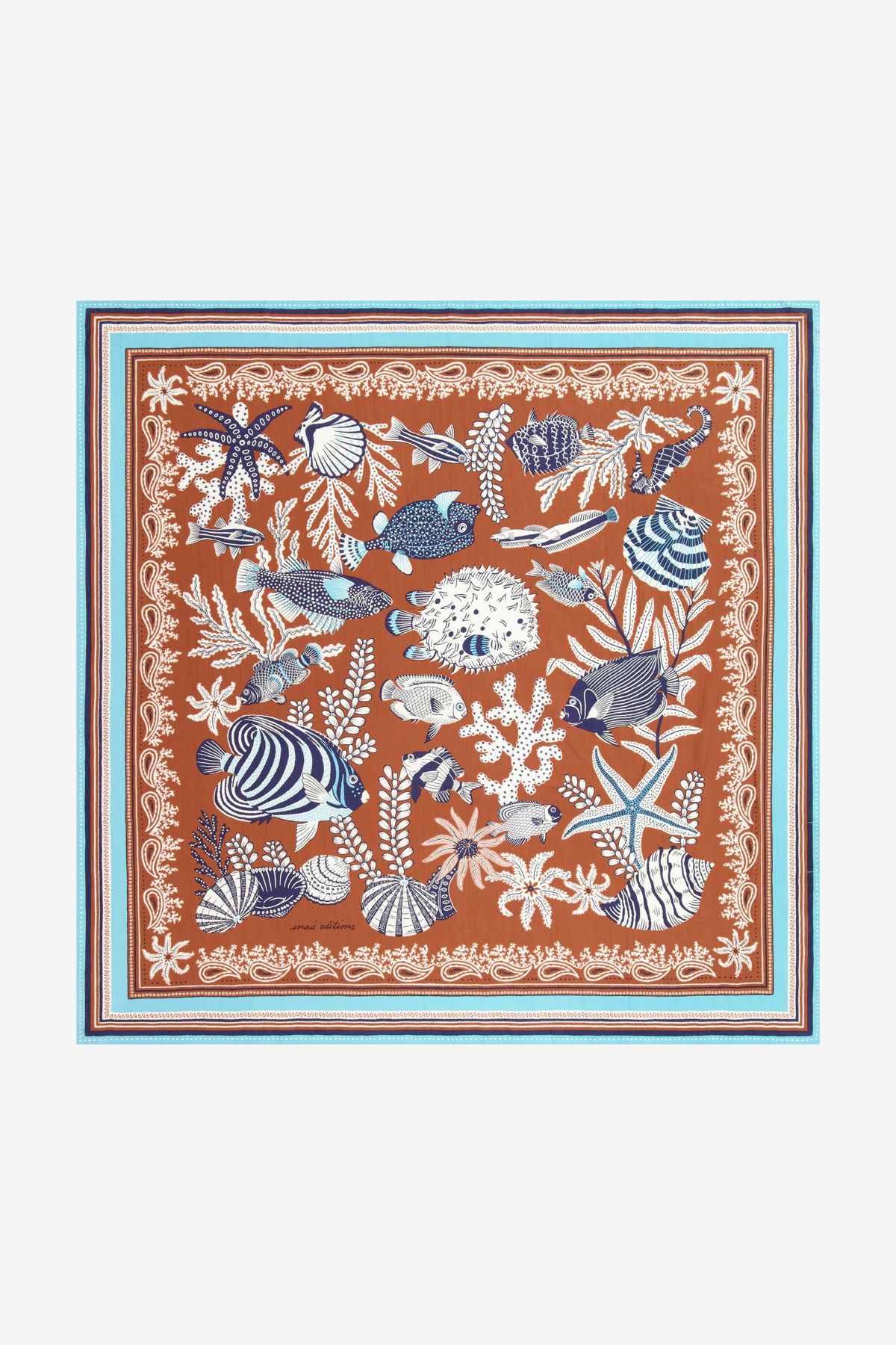 Pañuelo 100 - Neptune - Marrón dorado