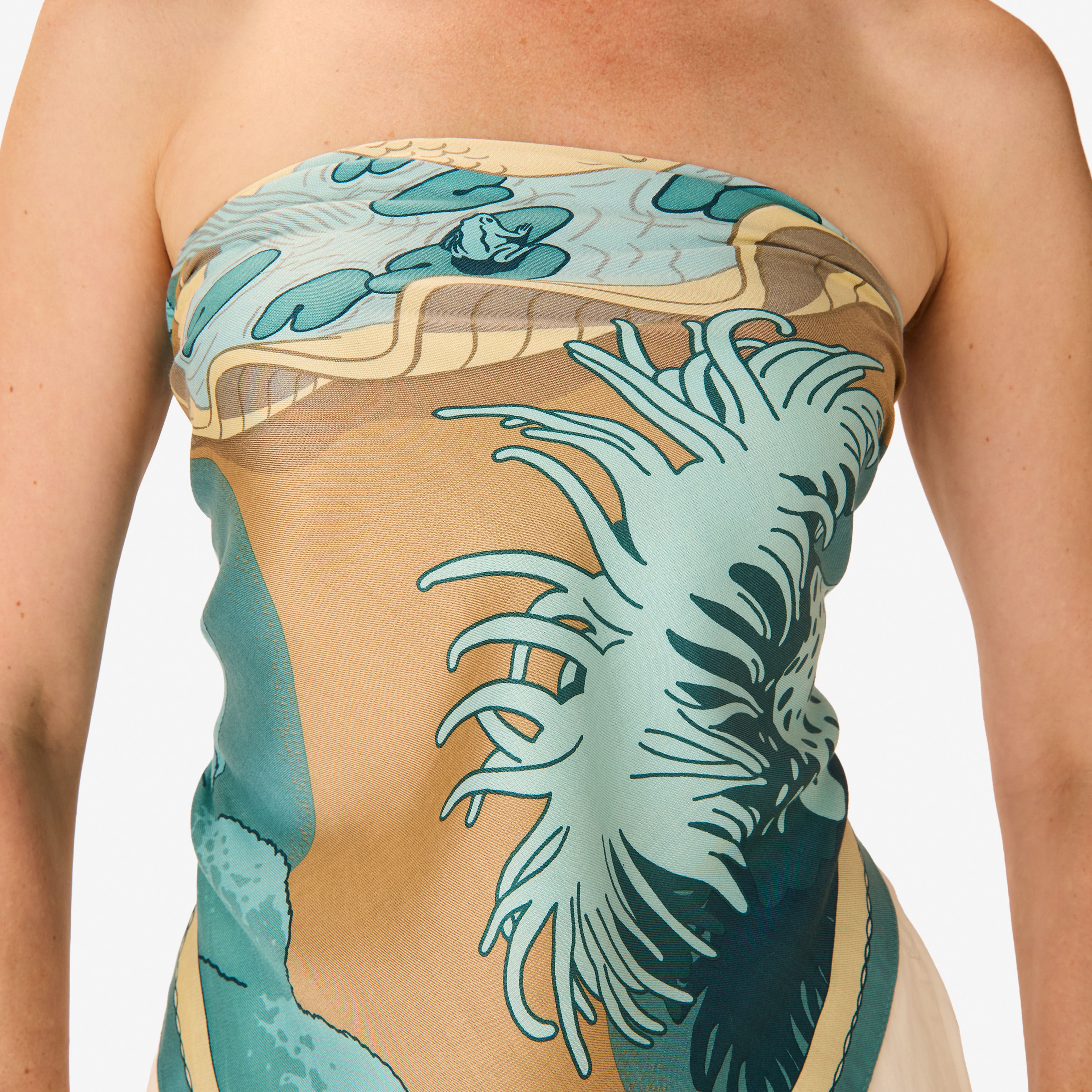 Carré 100 - Jardin - Turquoise