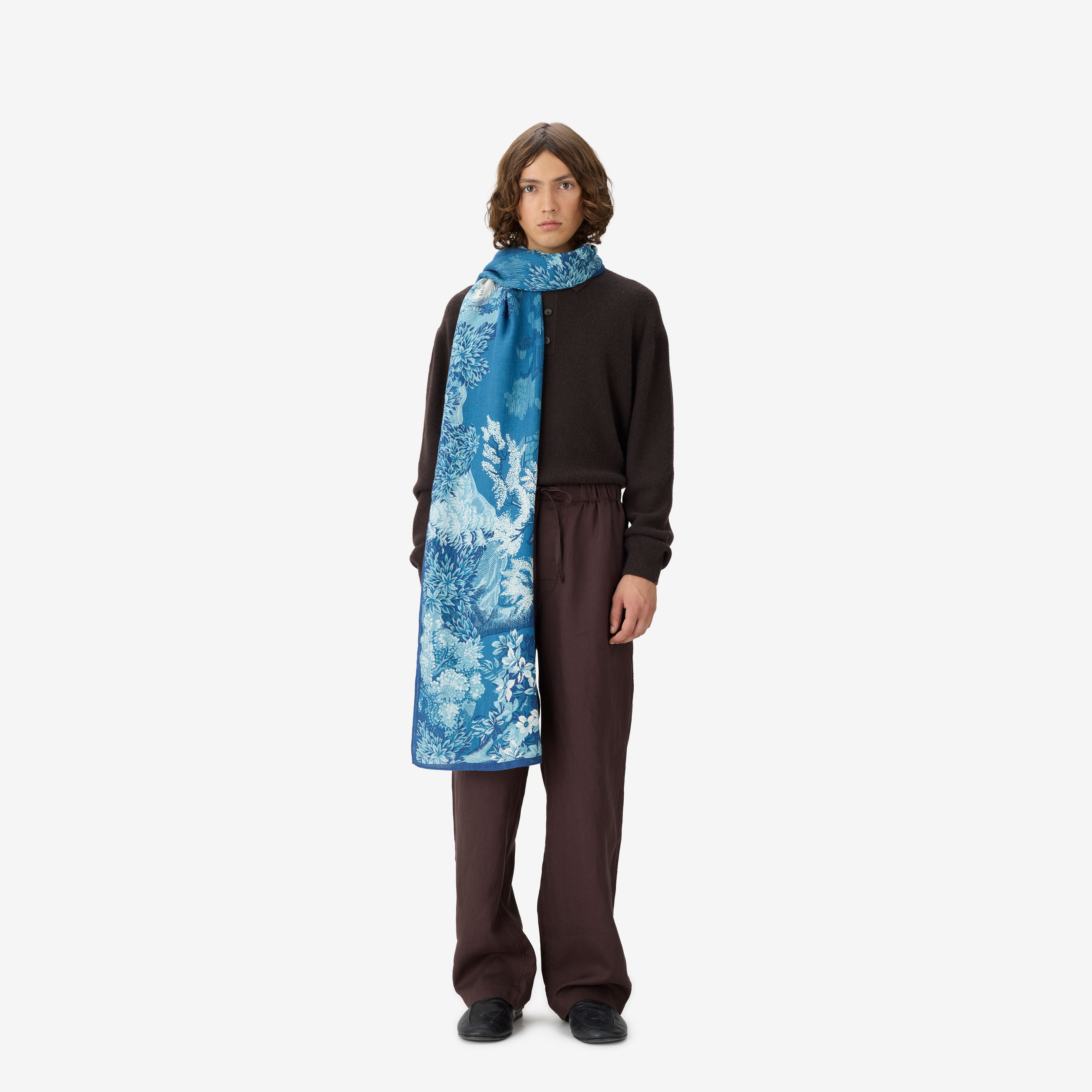 Scarf 100 - Come - Duck Blue