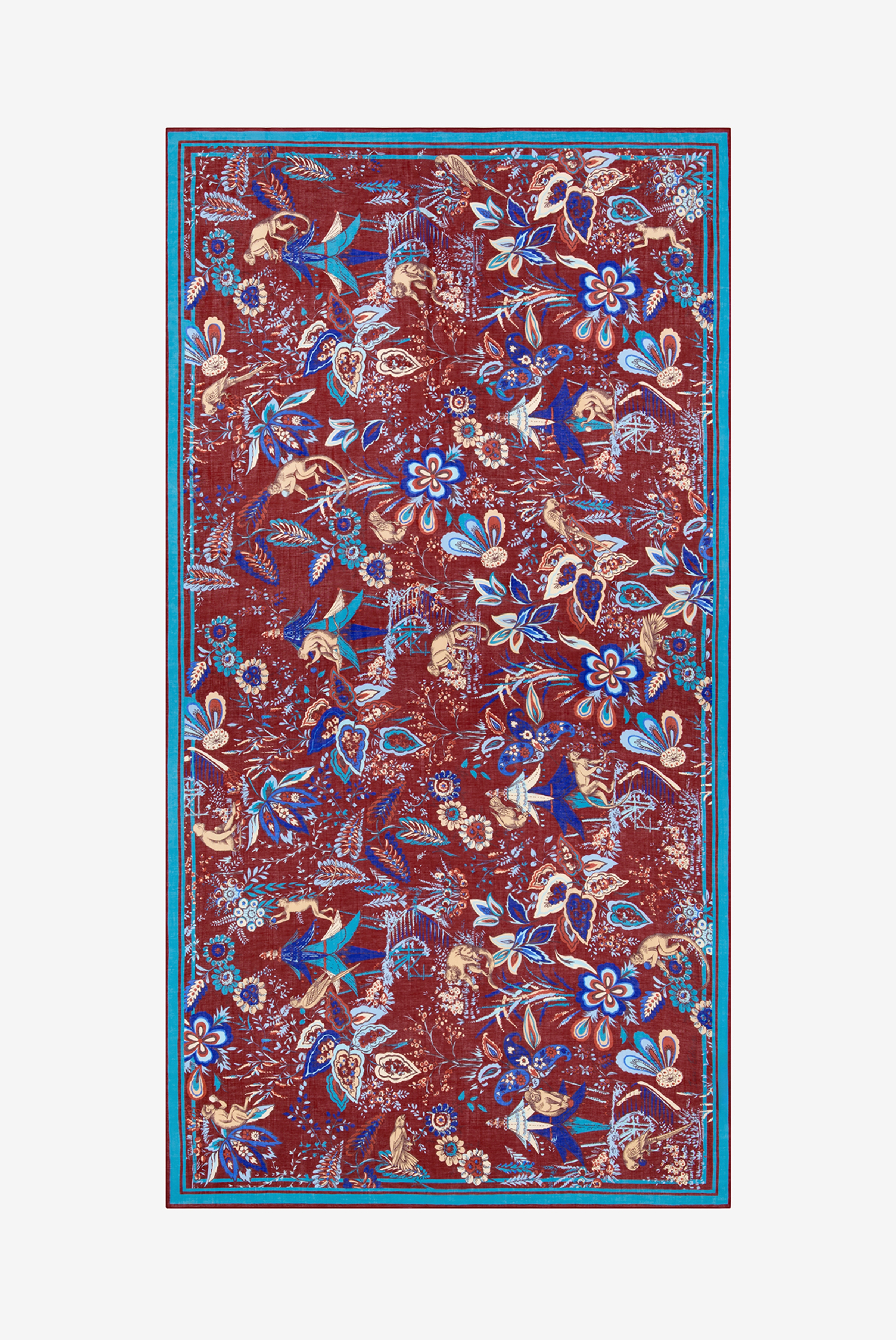 Écharpe 100 - Pagode - Turquoise