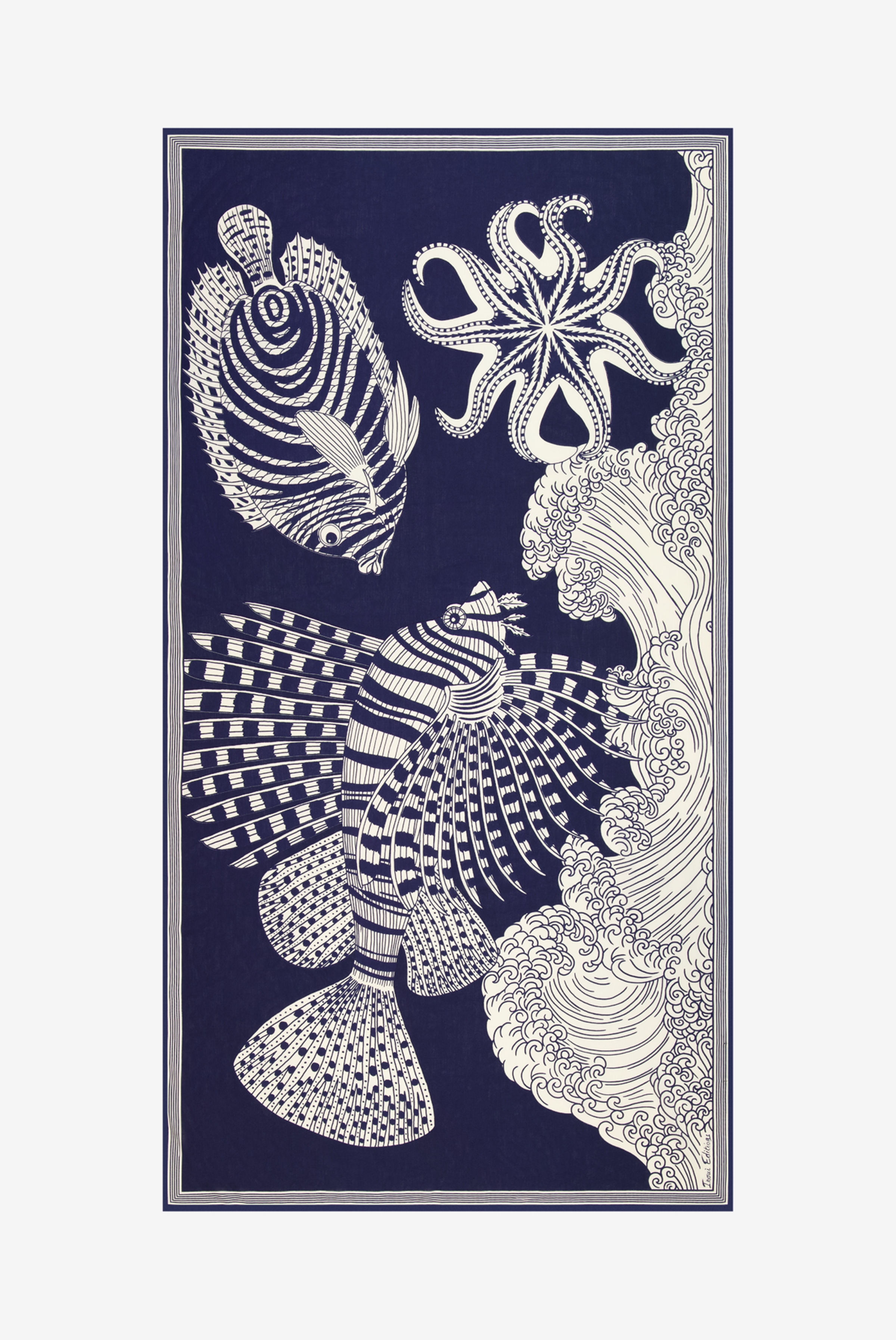 Scarf 100 - Vague - Navy