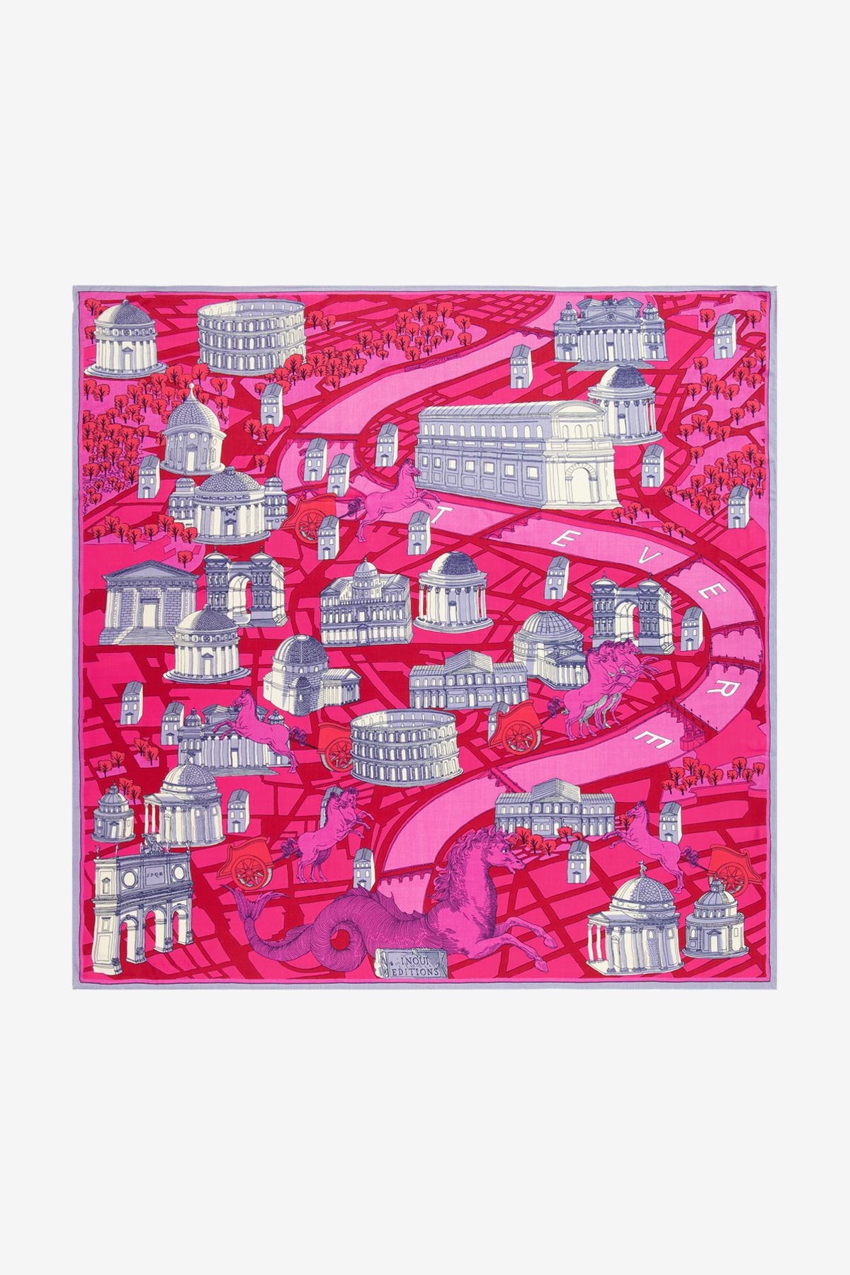 Square 100 - Rome - Red