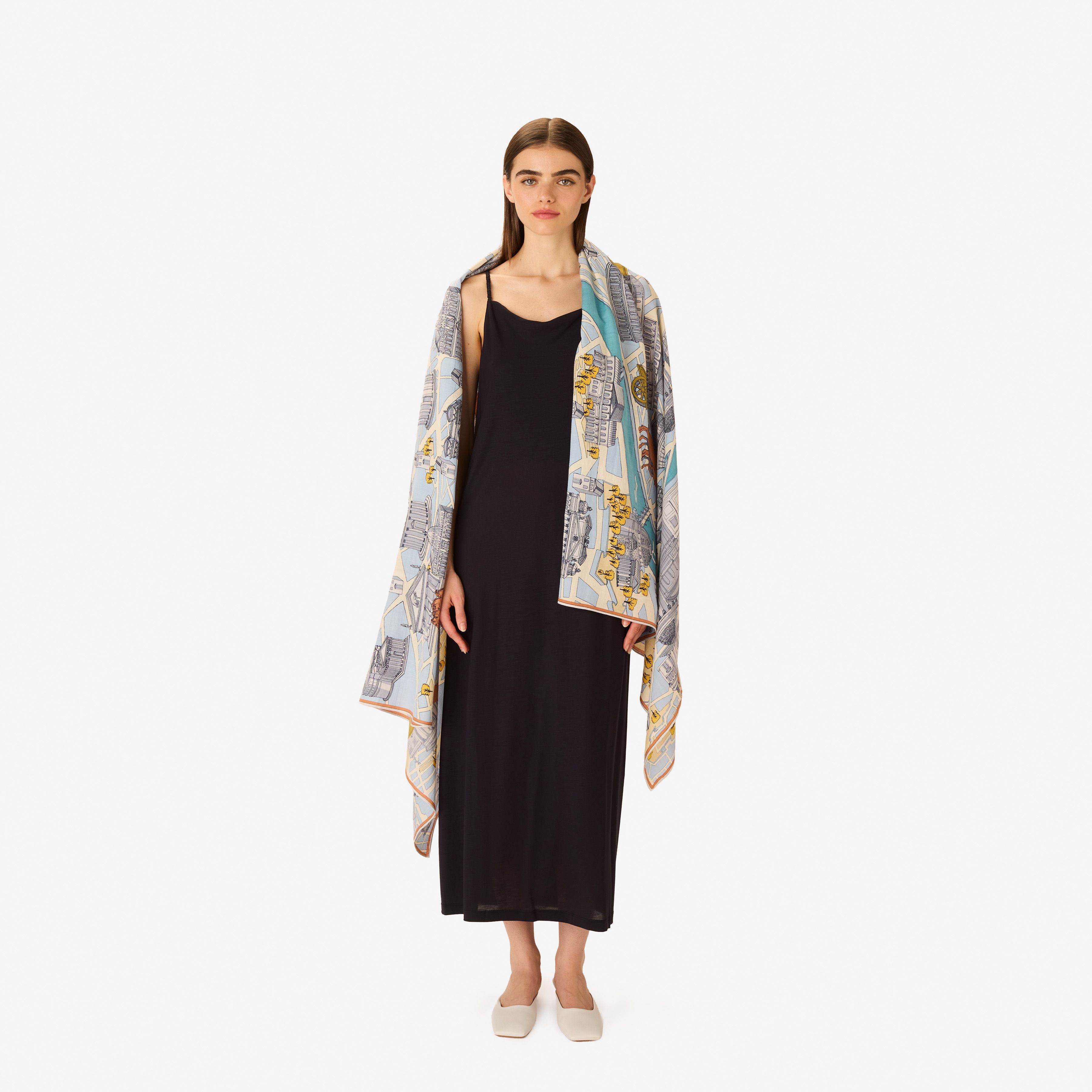 Scarf 100 - Rome - Grey