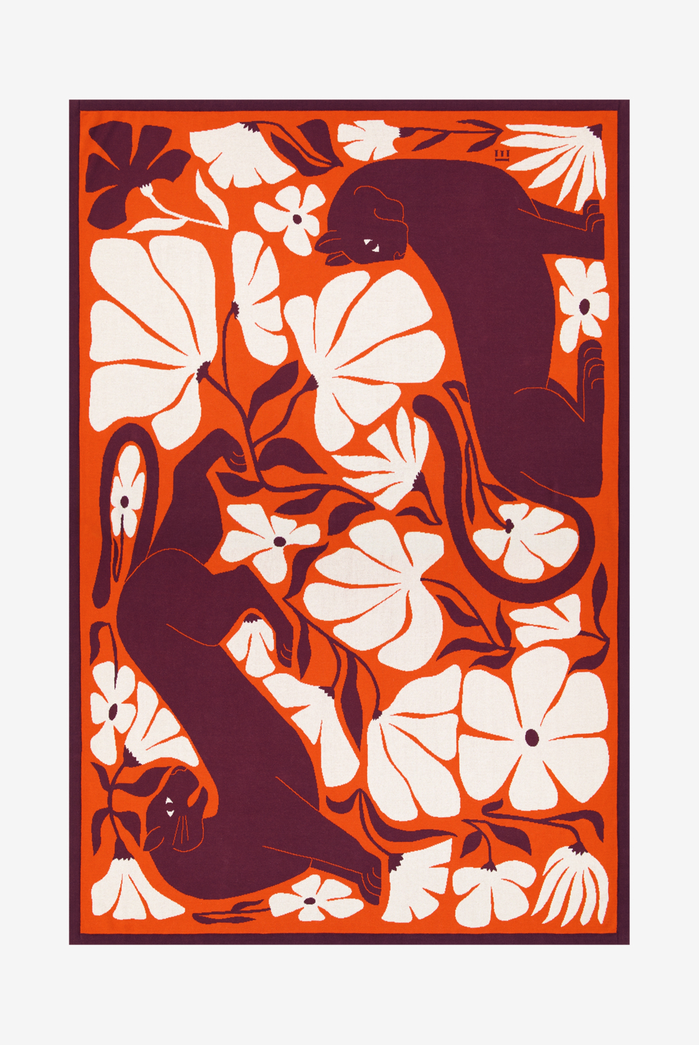 Plaid - Pantéo - Terracotta