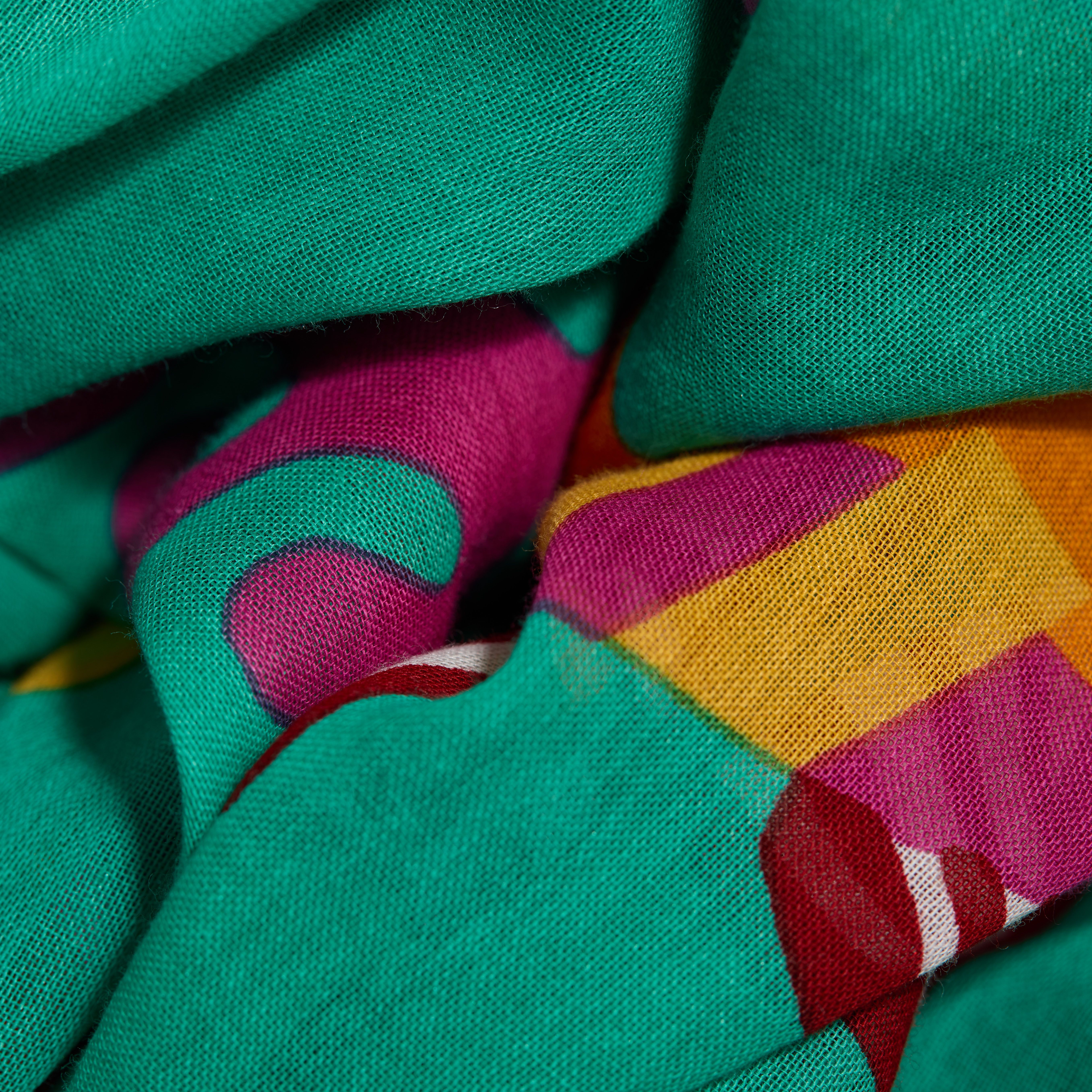 Scarf 100 - Splash - Turquoise