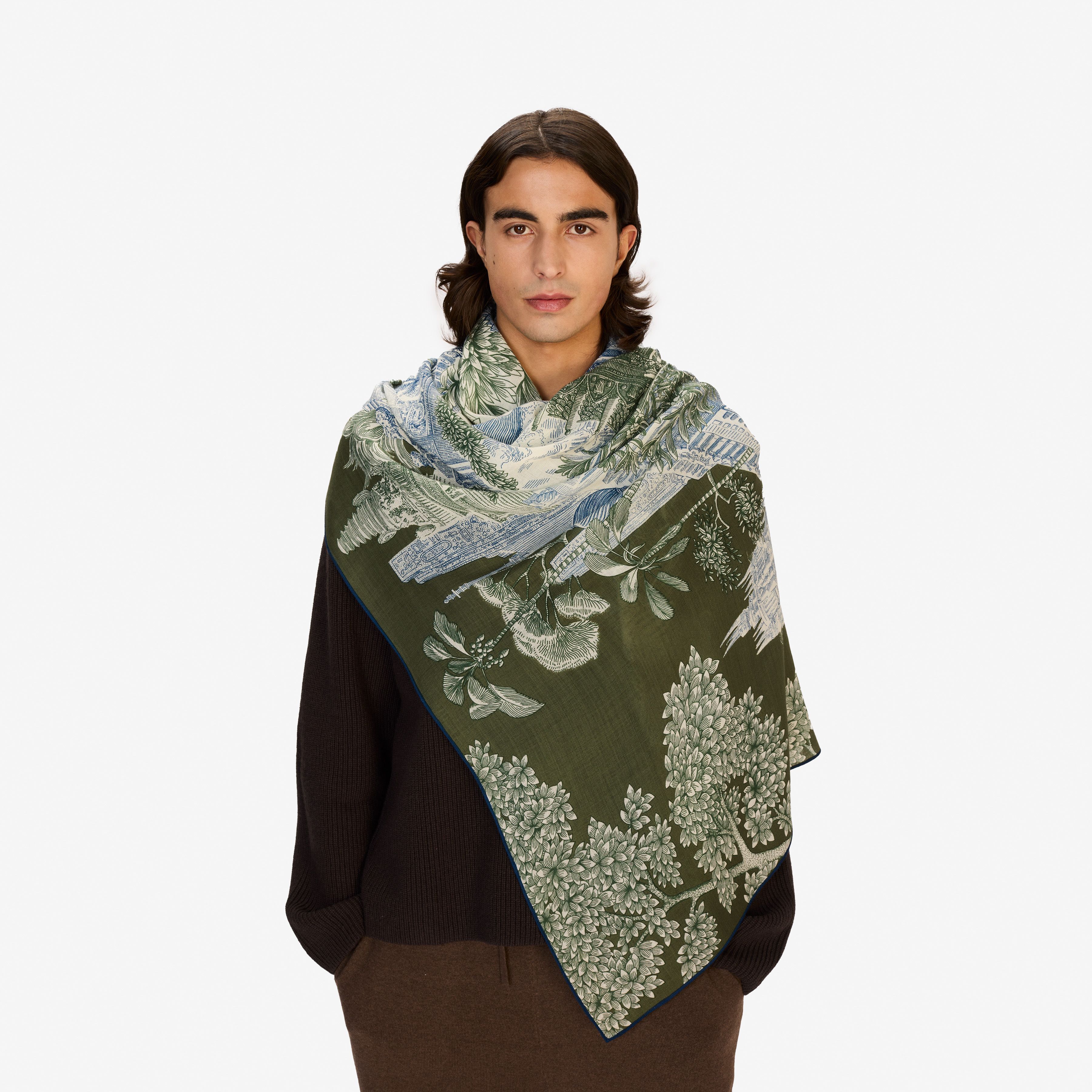 Bufanda de lana 100 - Piranesi - Khaki