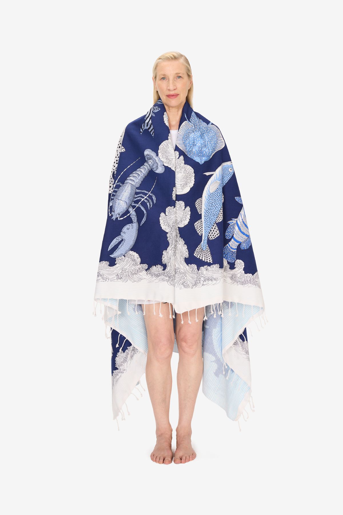 Toalla Fouta 140 - Poseidon - Azul