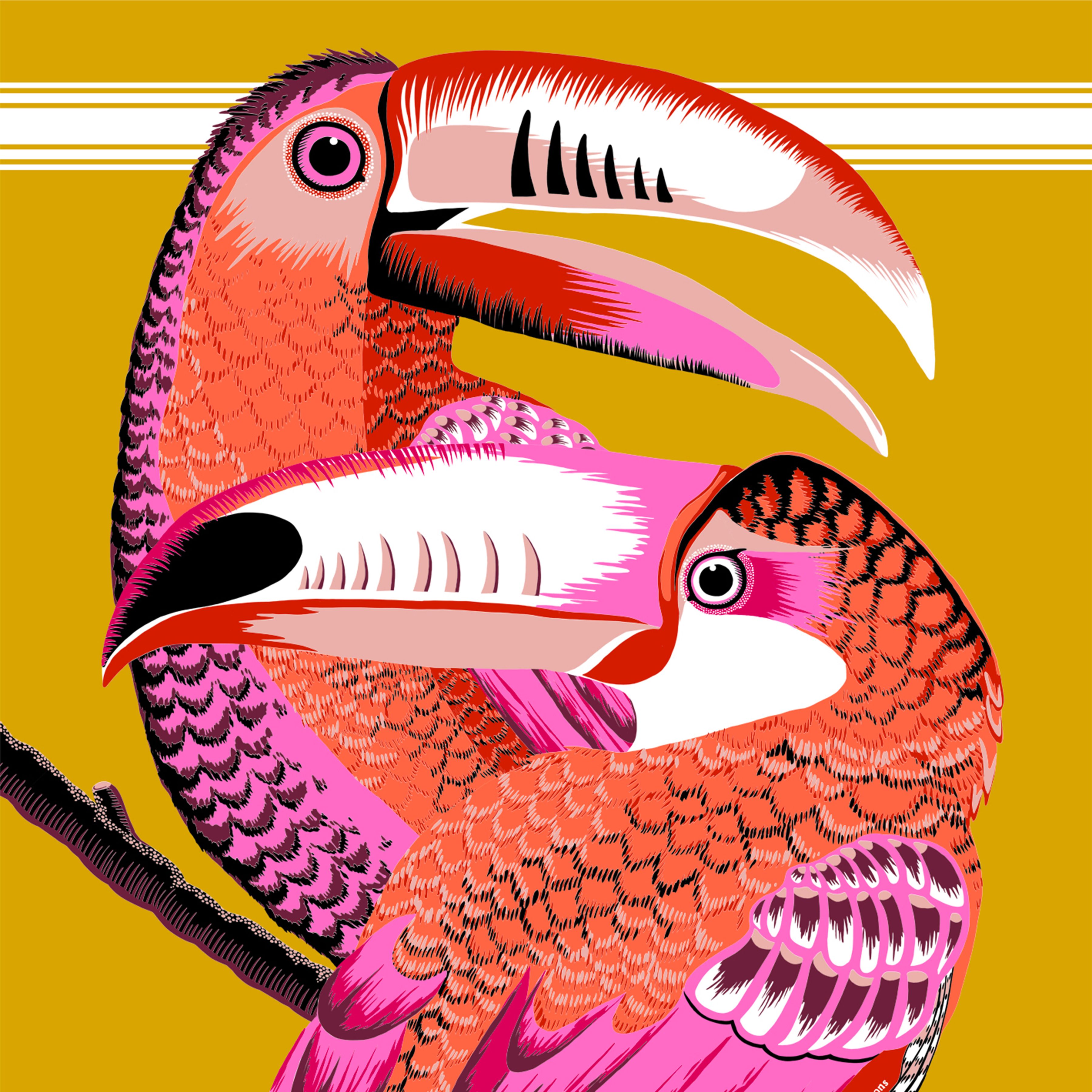 Fouta 100 - Toucan - Jaune