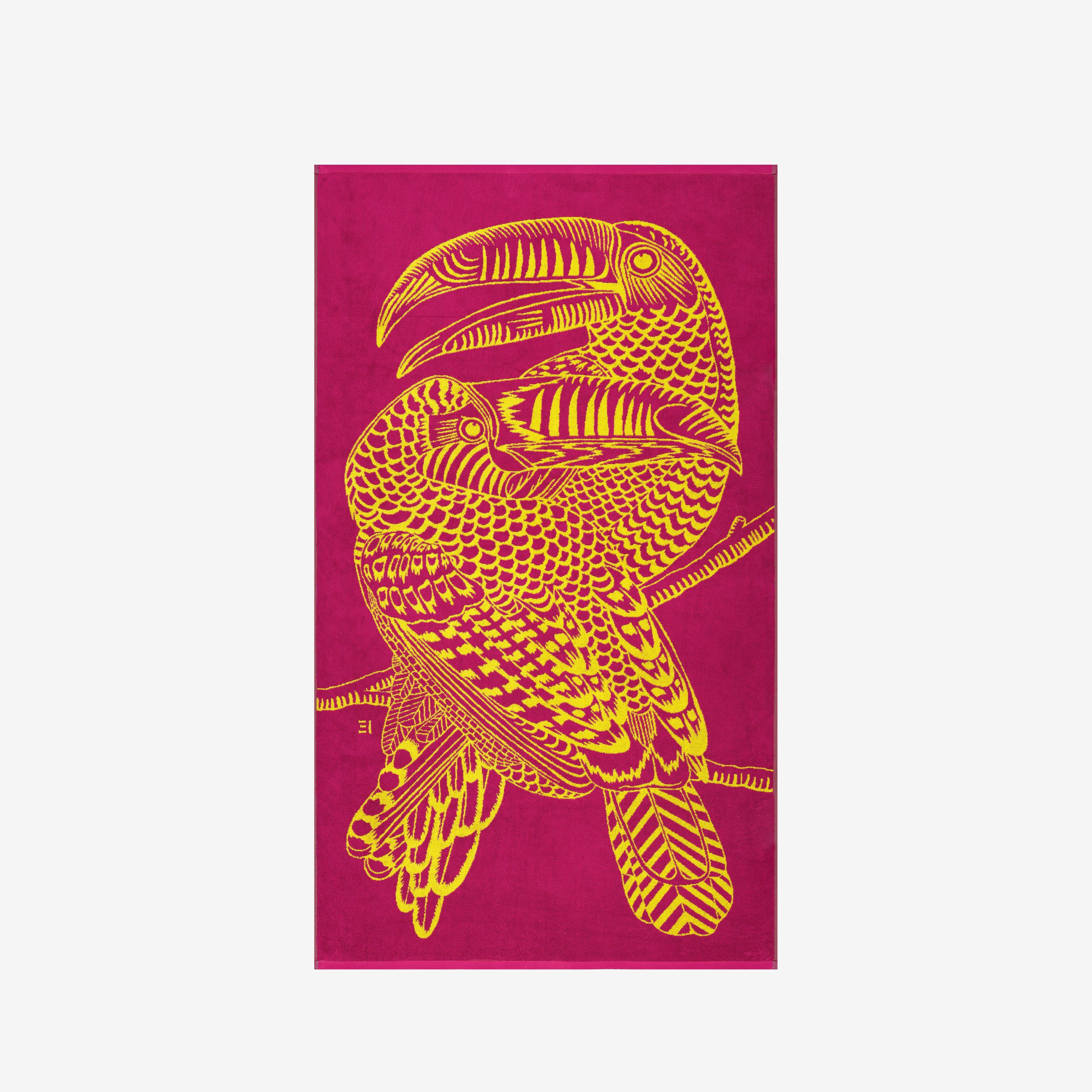 Serviette de Plage - Toucan - Jaune