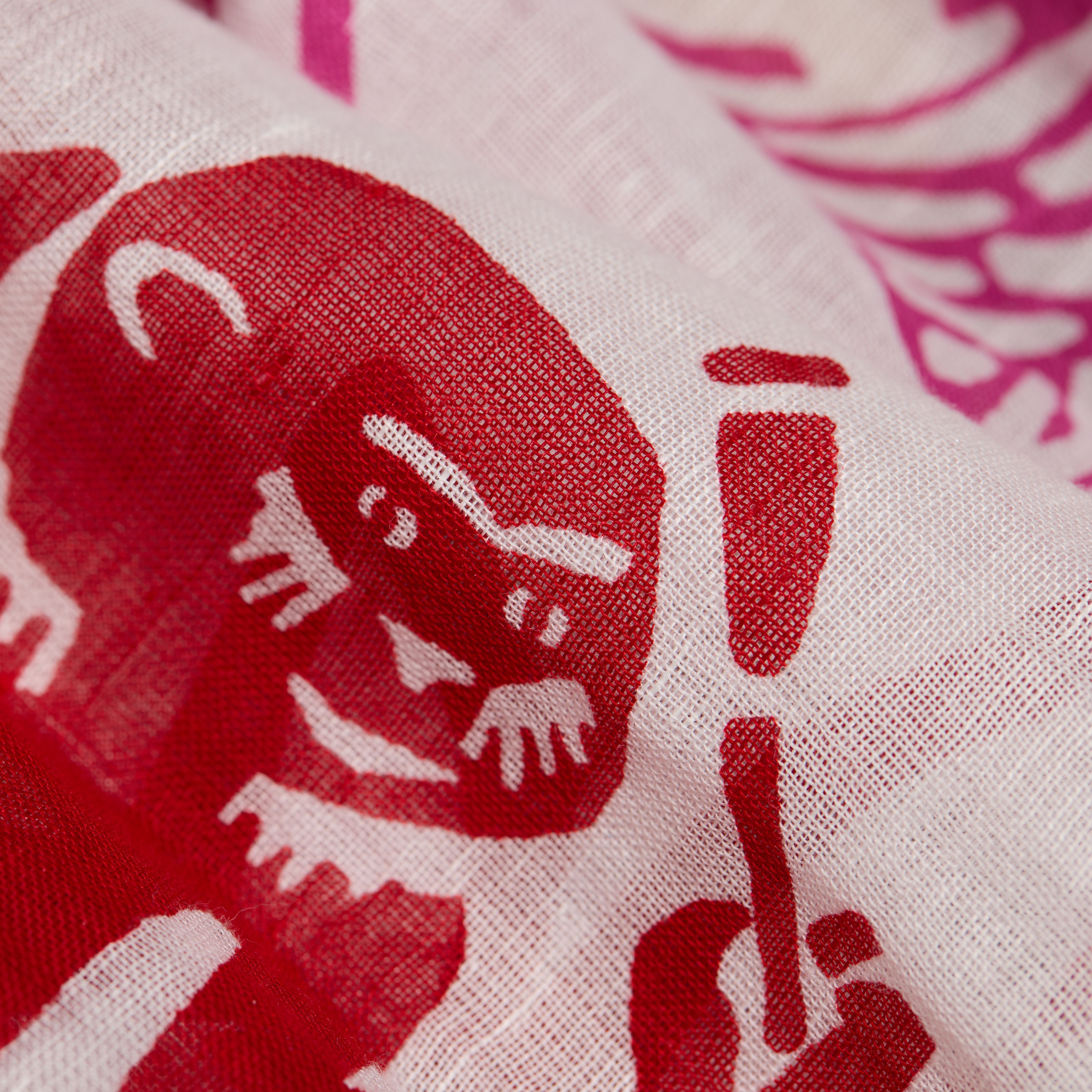Scarf 100 - Jungle - Red