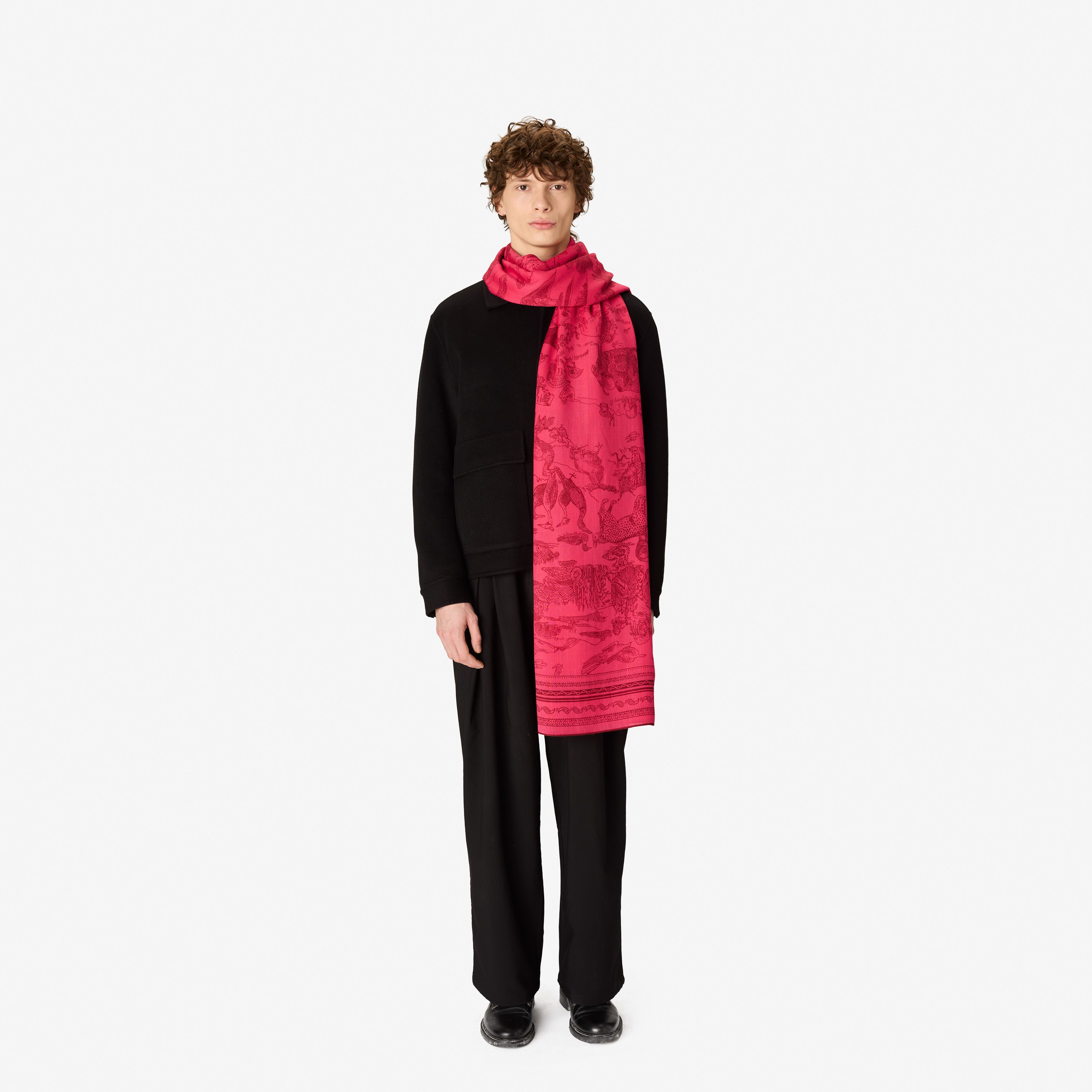 Scarf 130 - Reverie - Fuchsia