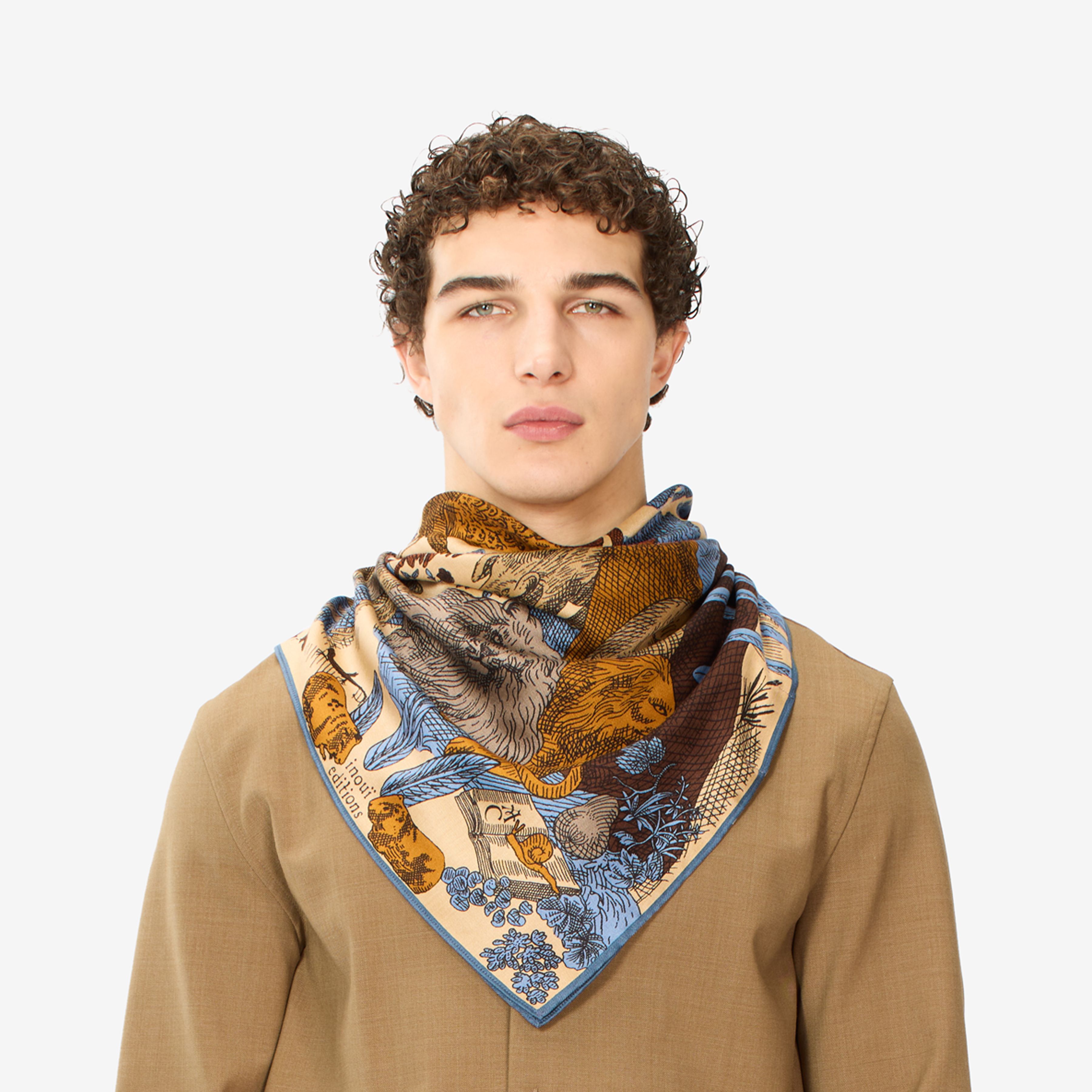 Quadratisches Tuch 100 - Reve - Beige