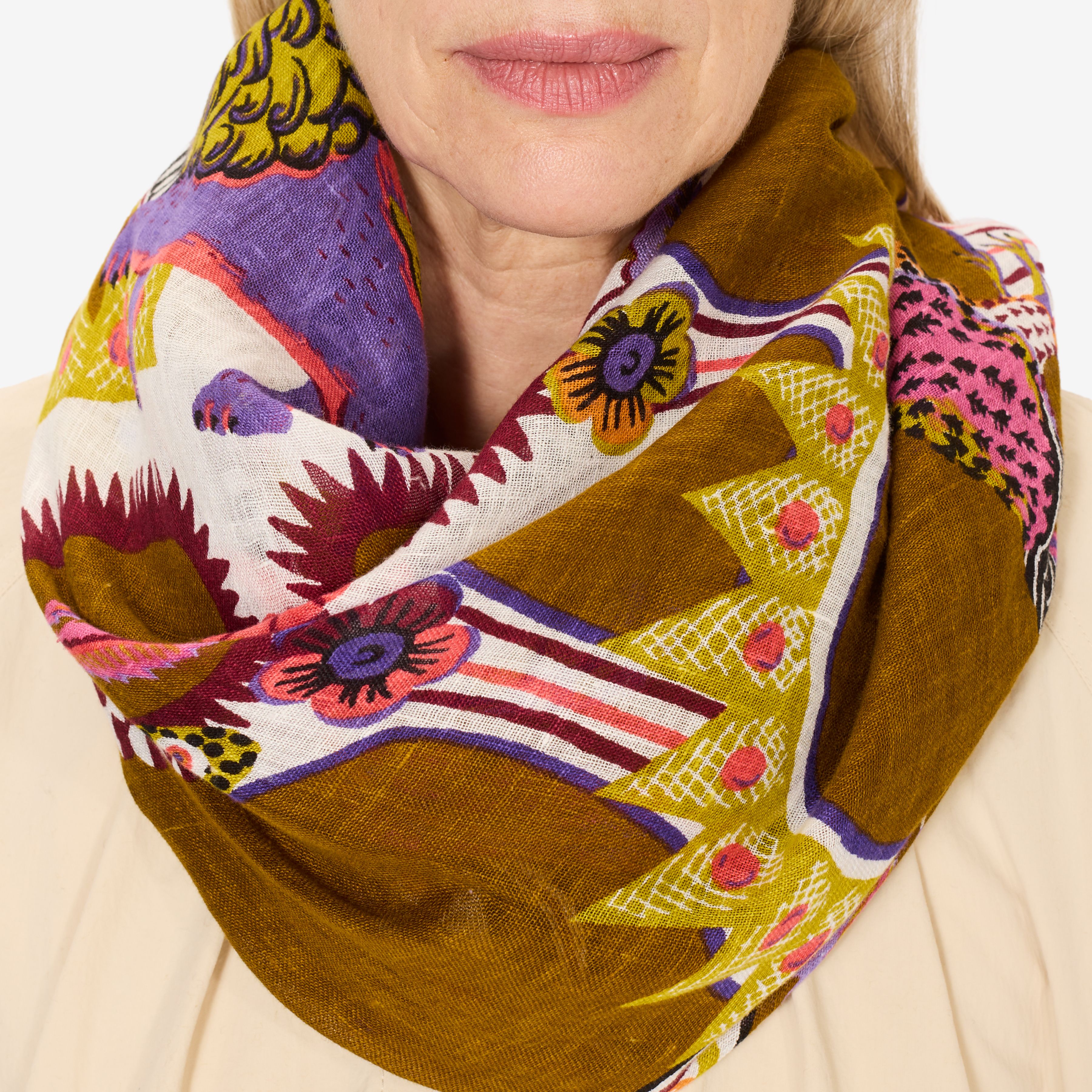 Scarf 100 - Diego - Golden Brown