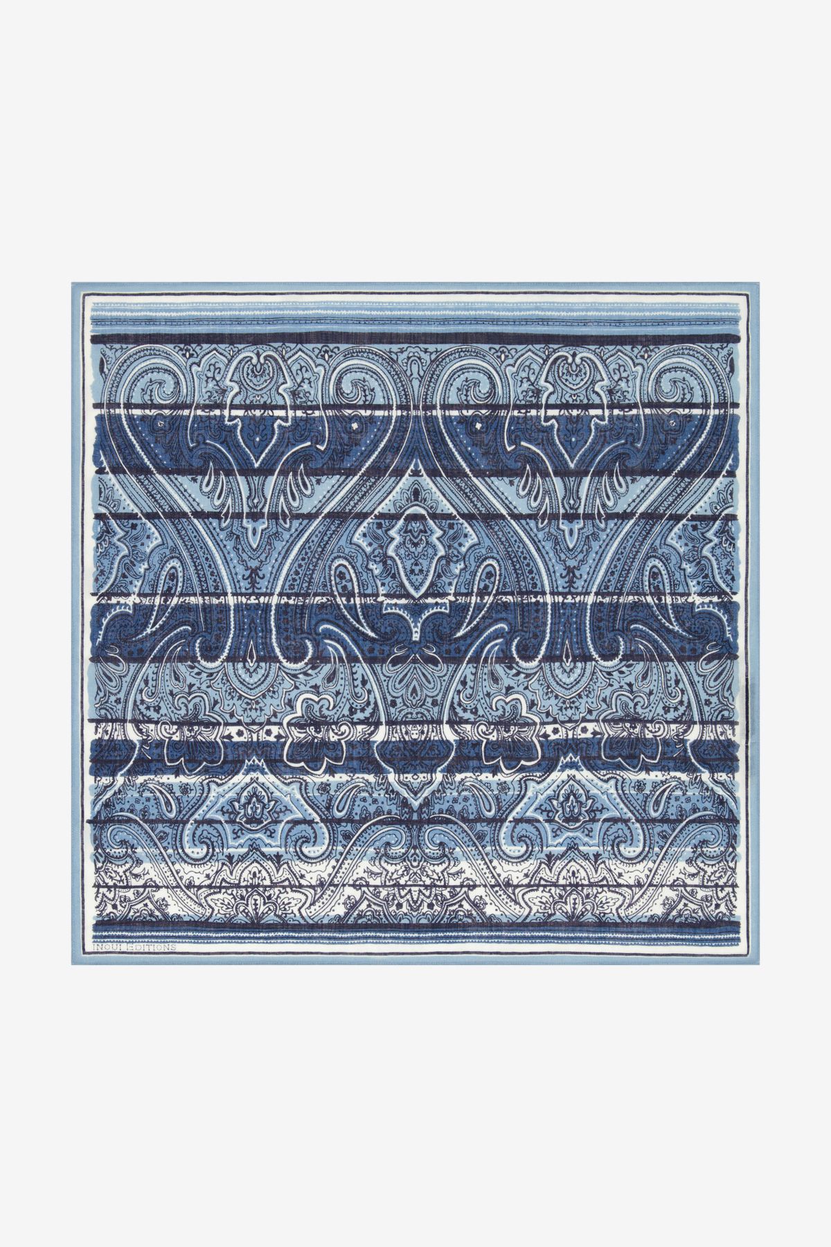 Pañuelo 70 - Paisley - Azul