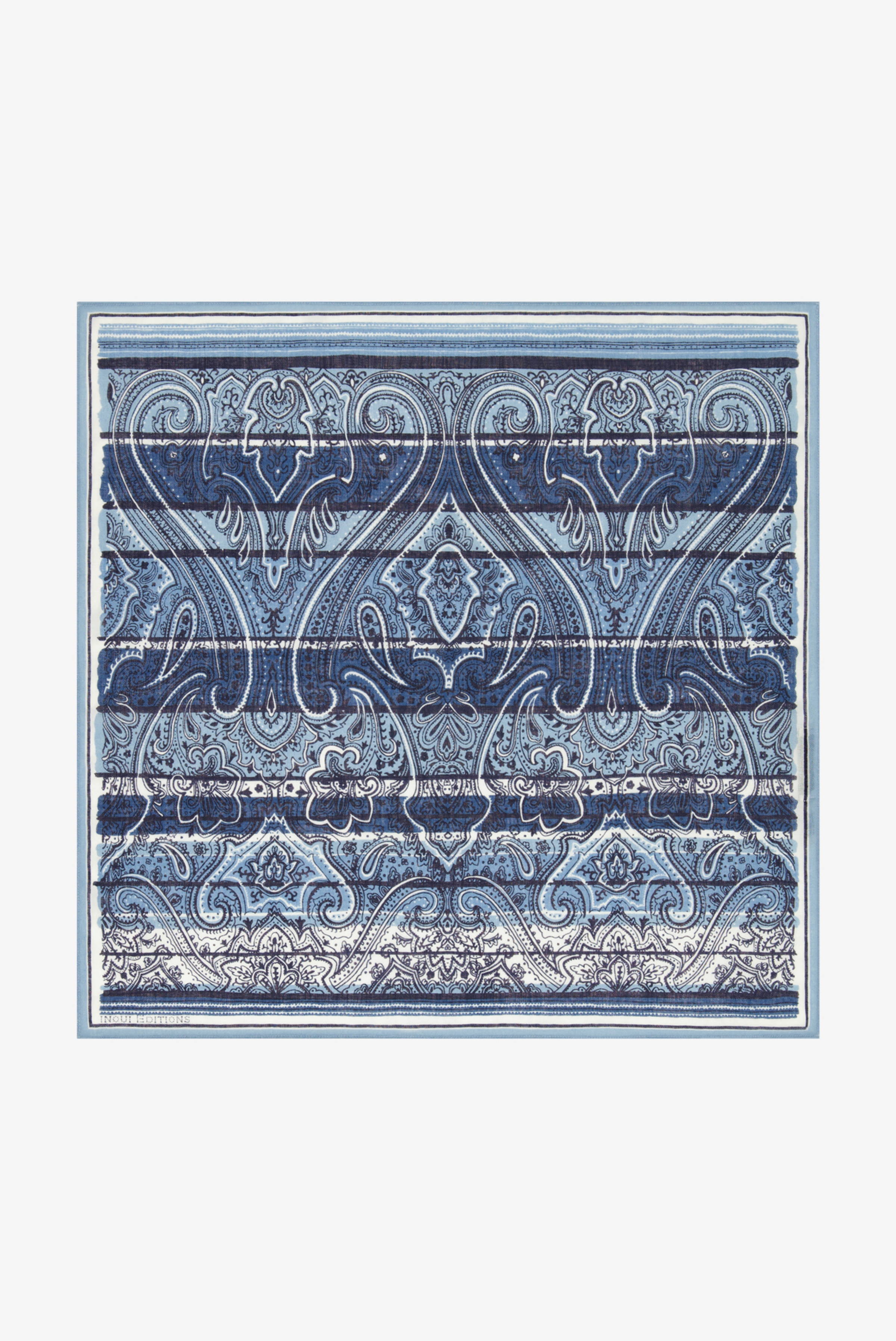 Pañuelo 70 - Paisley - Azul