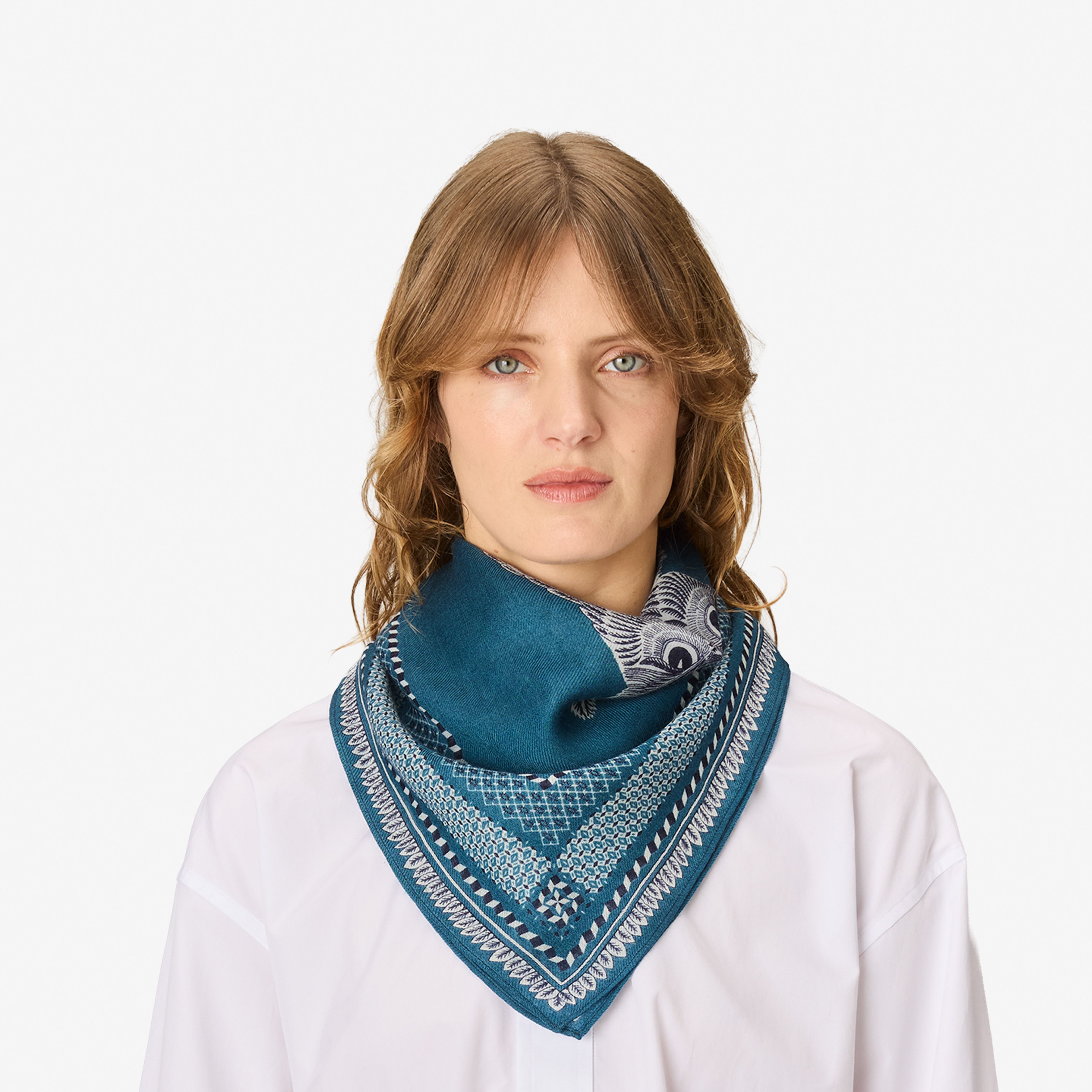 Square 70- Chouette - Blue