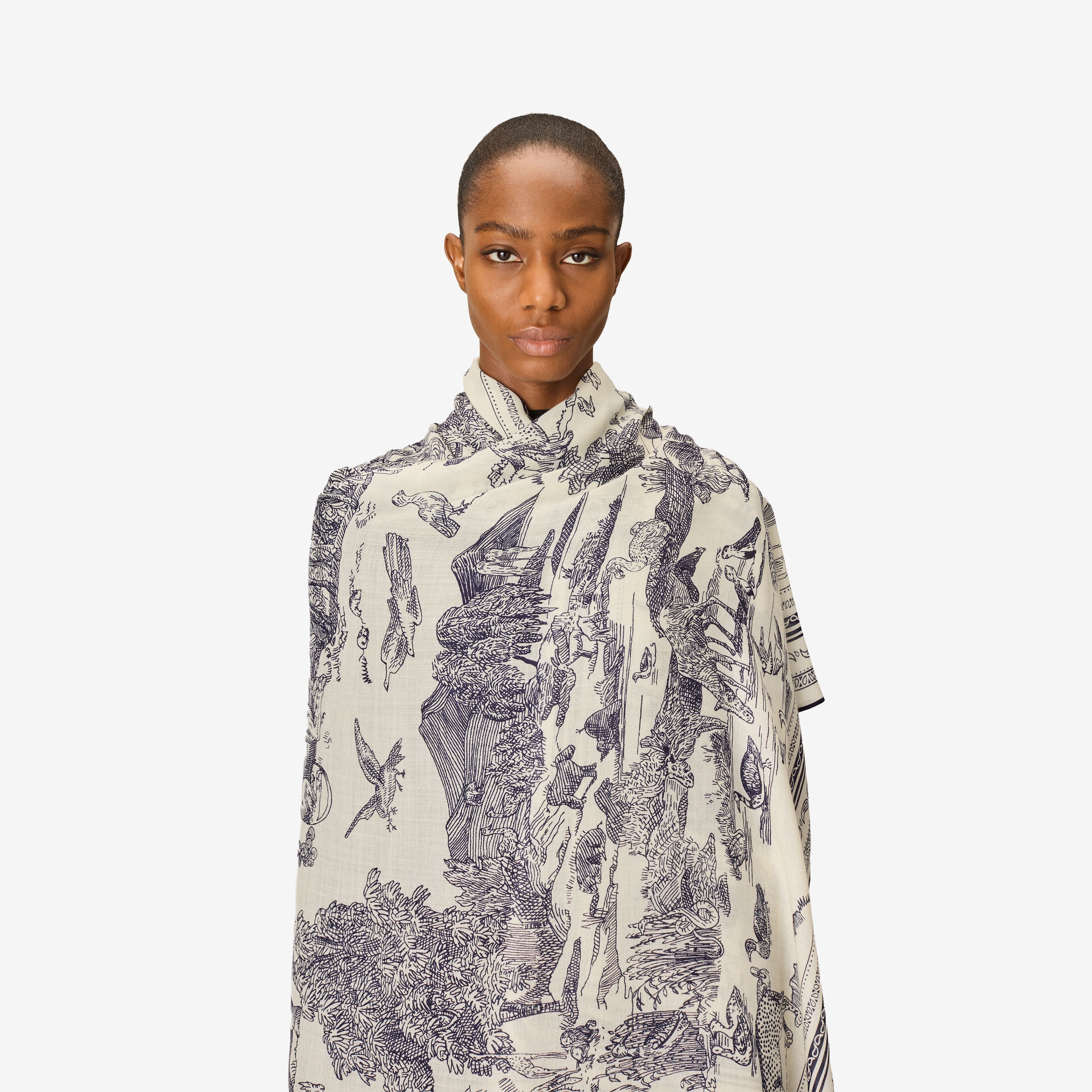 Scarf 130 - Reverie - White