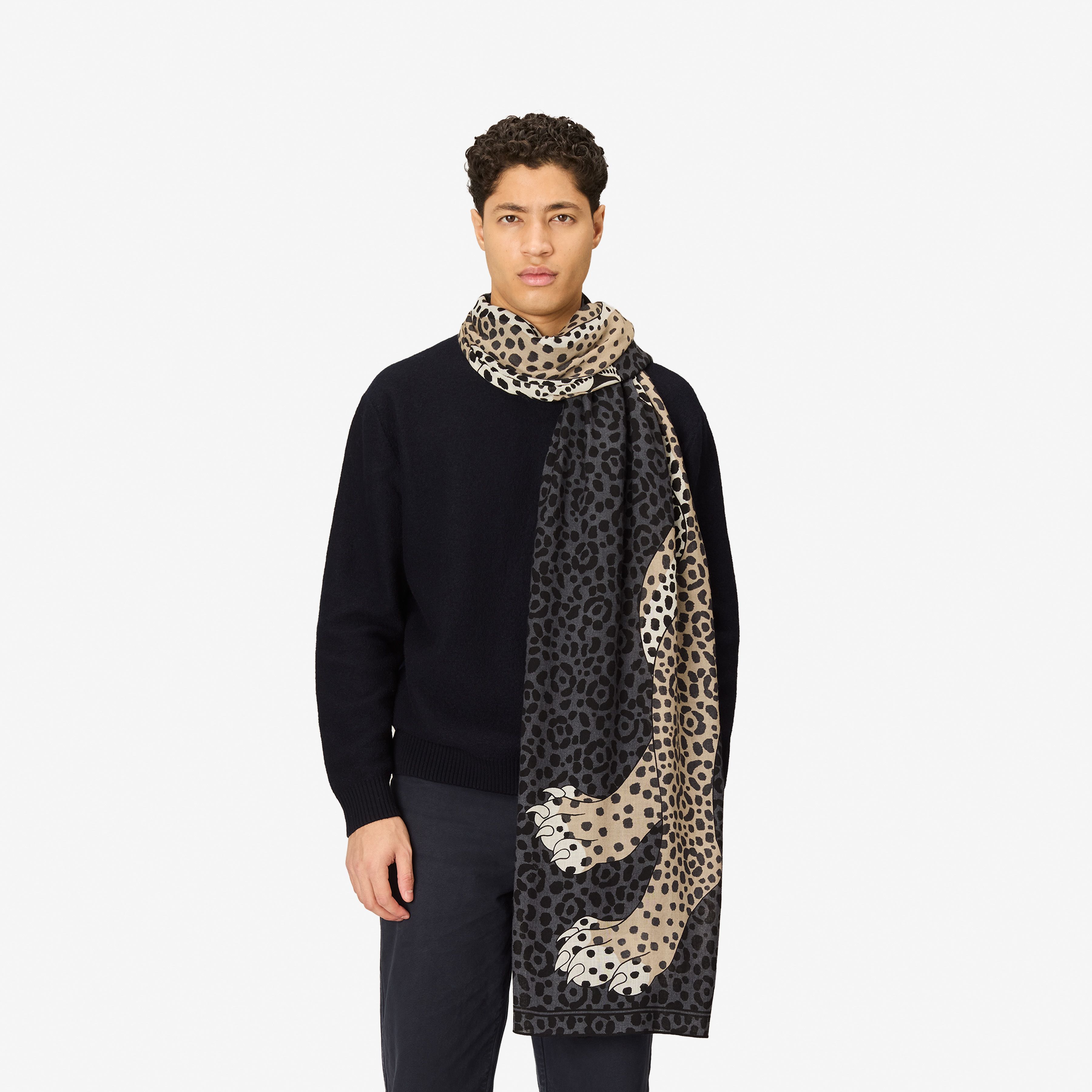 Scarf 100 - Felis - Grey
