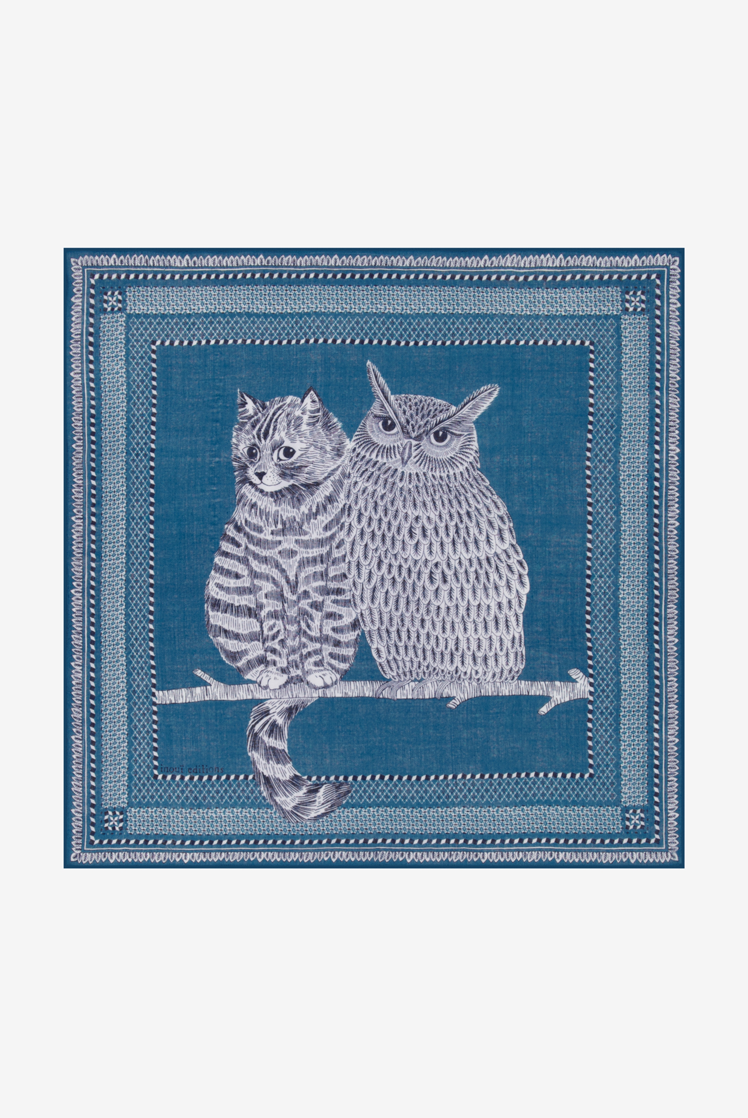 Square 70- Chouette - Blue