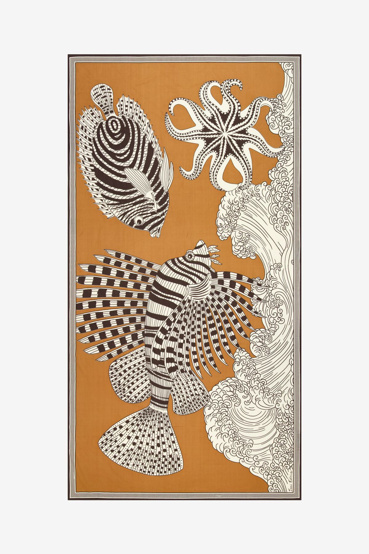 Scarf 100 - Vague - Golden Brown