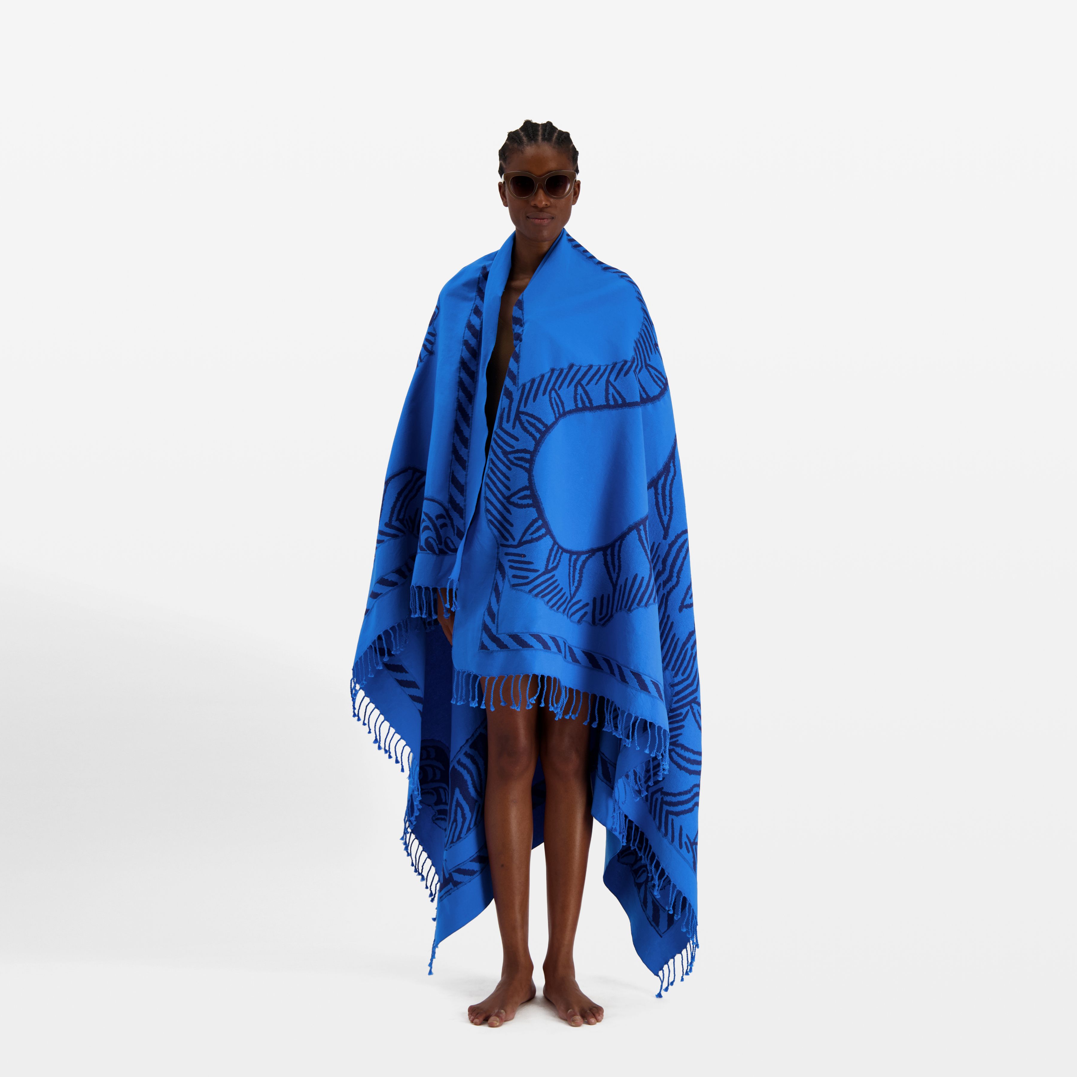 Fouta Towel 140 - Mantra 3D - Blue