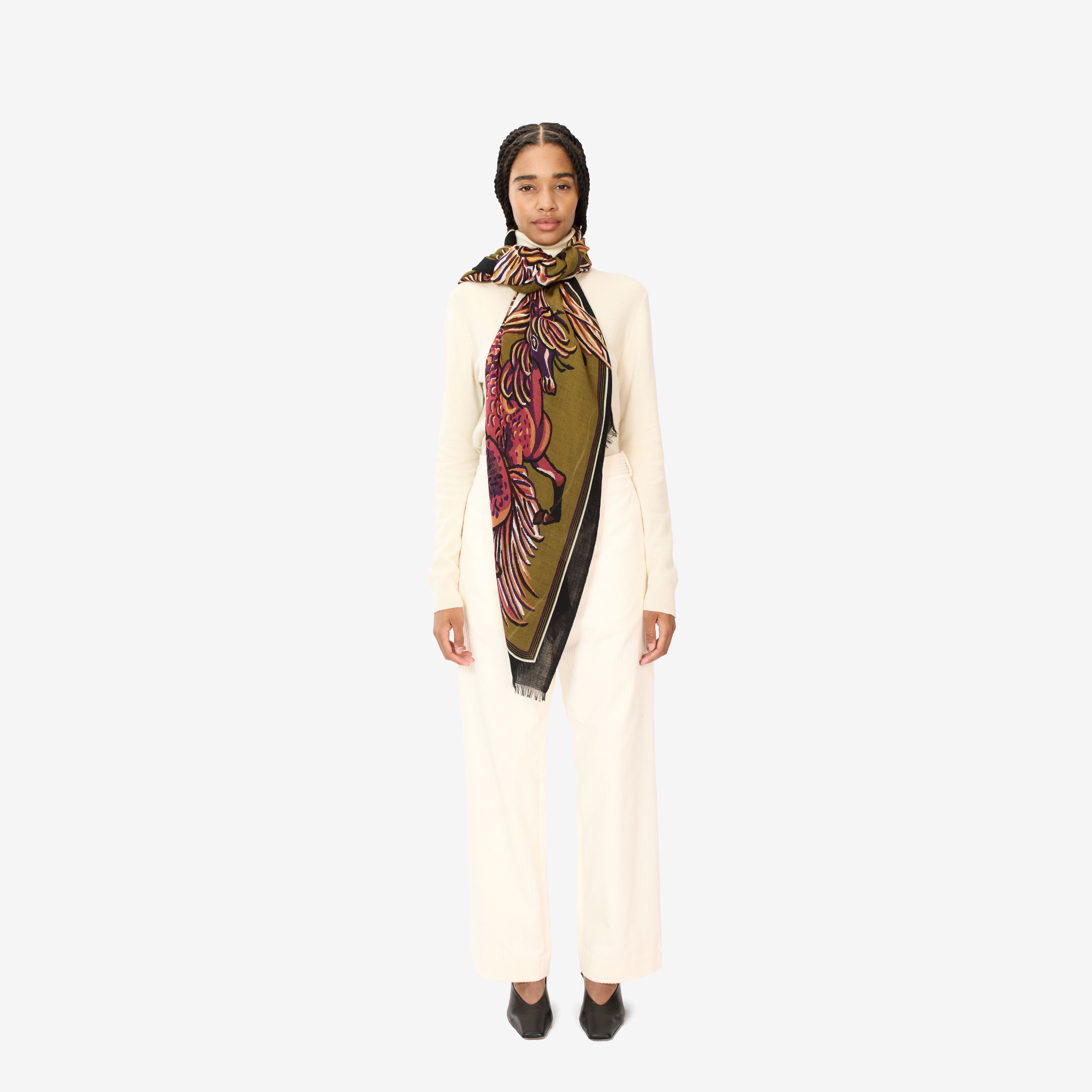 Scarf 80 - Western - Khaki