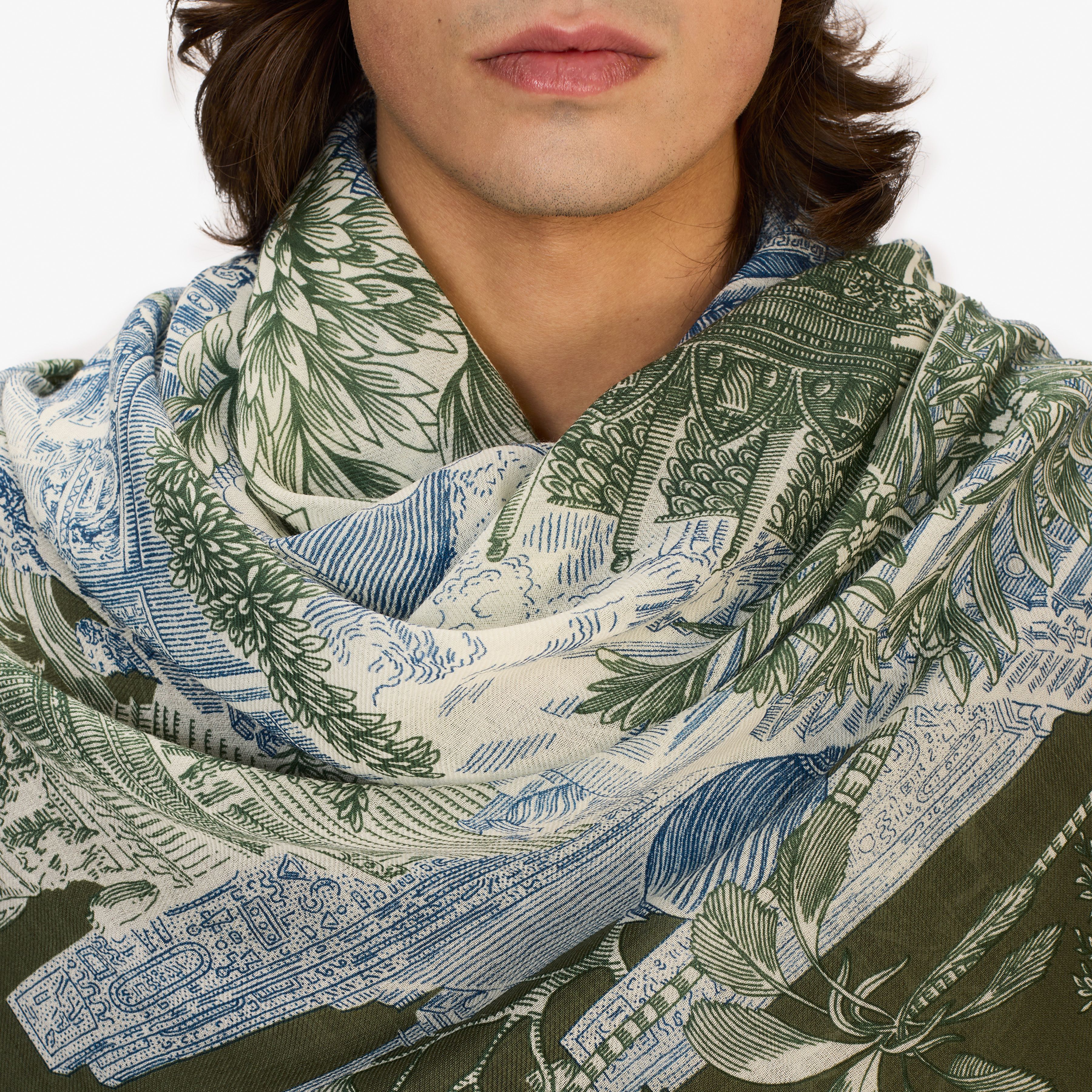 Bufanda de lana 100 - Piranesi - Khaki