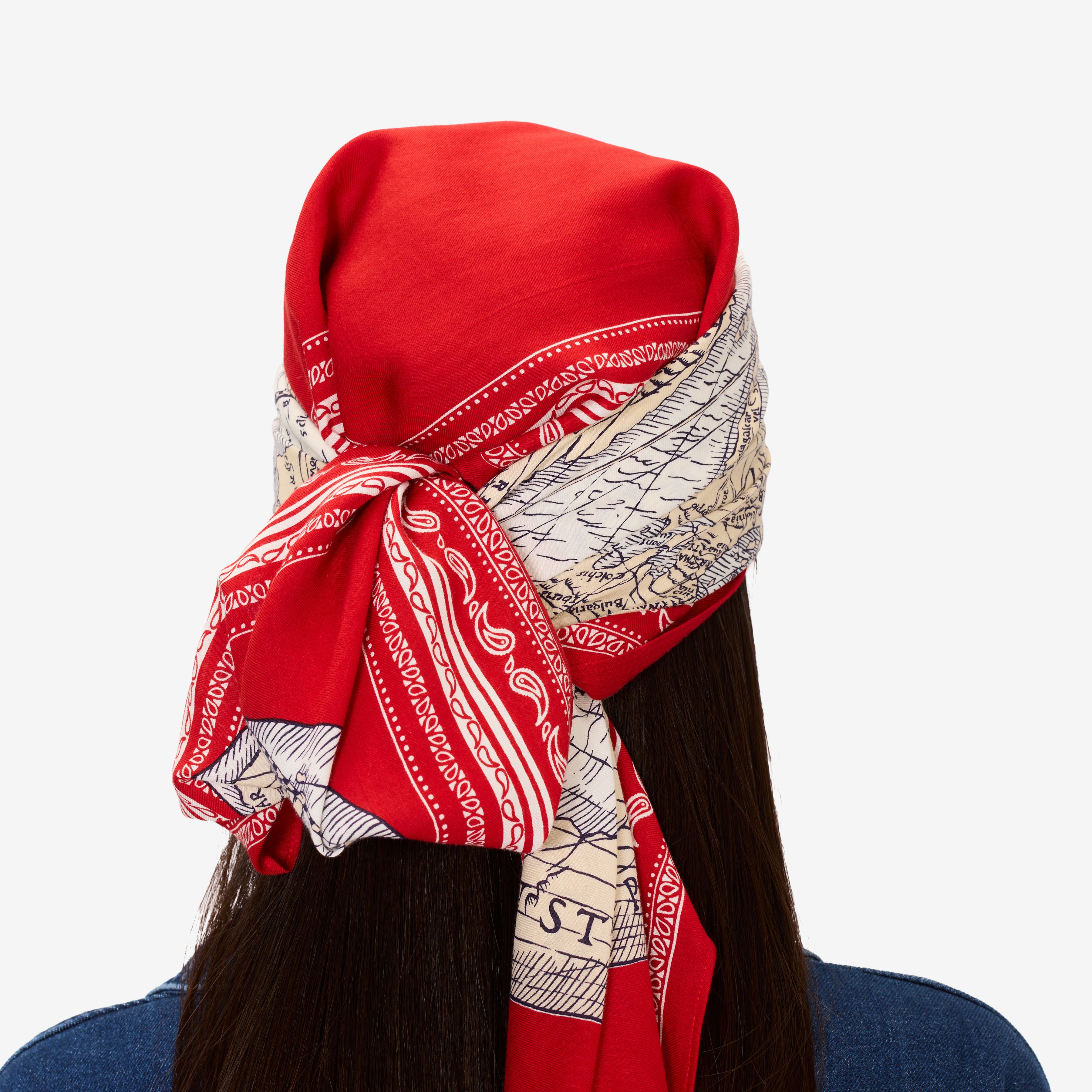 Square 100 - Mappemonde - Red