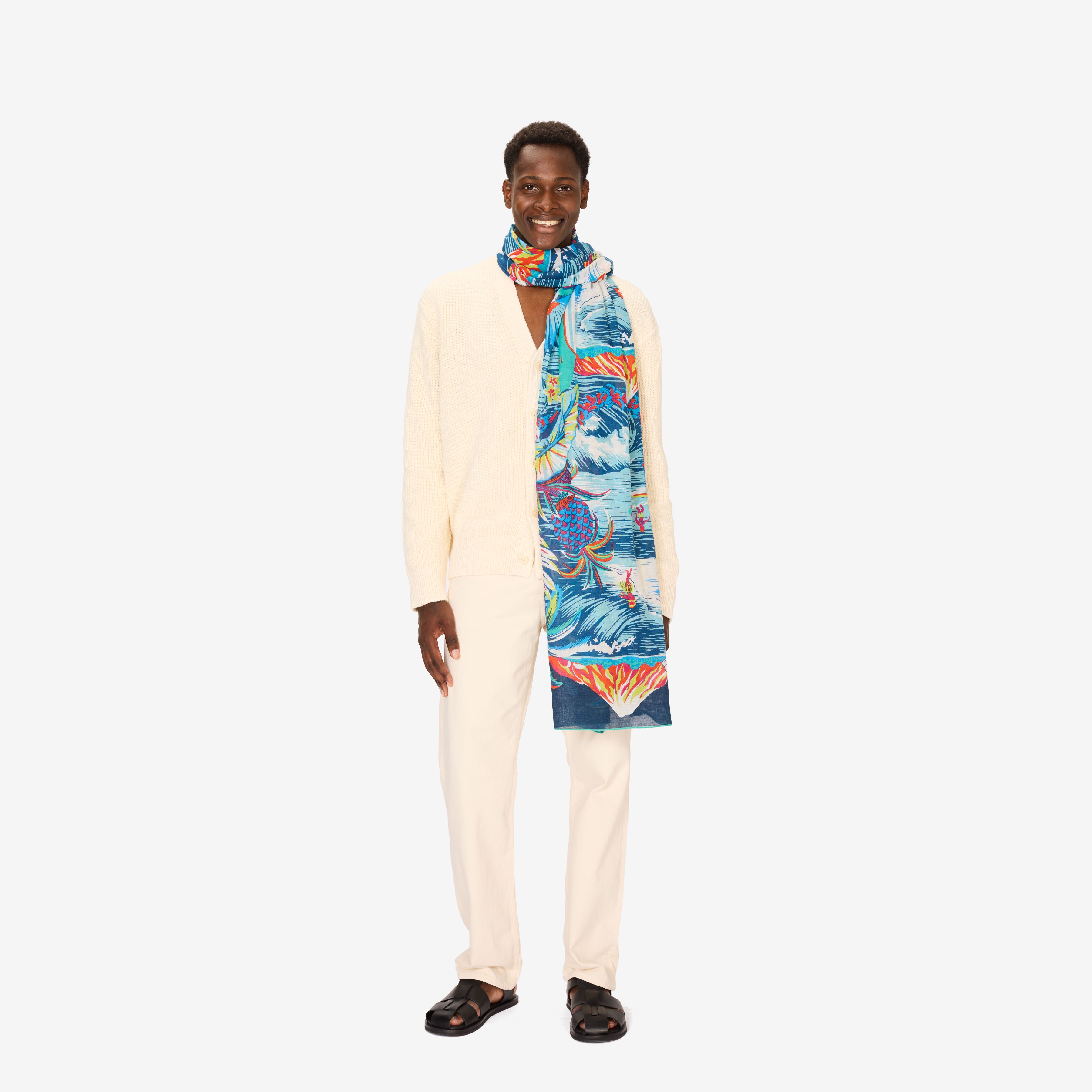 Scarf 100 - Hawai - Blue