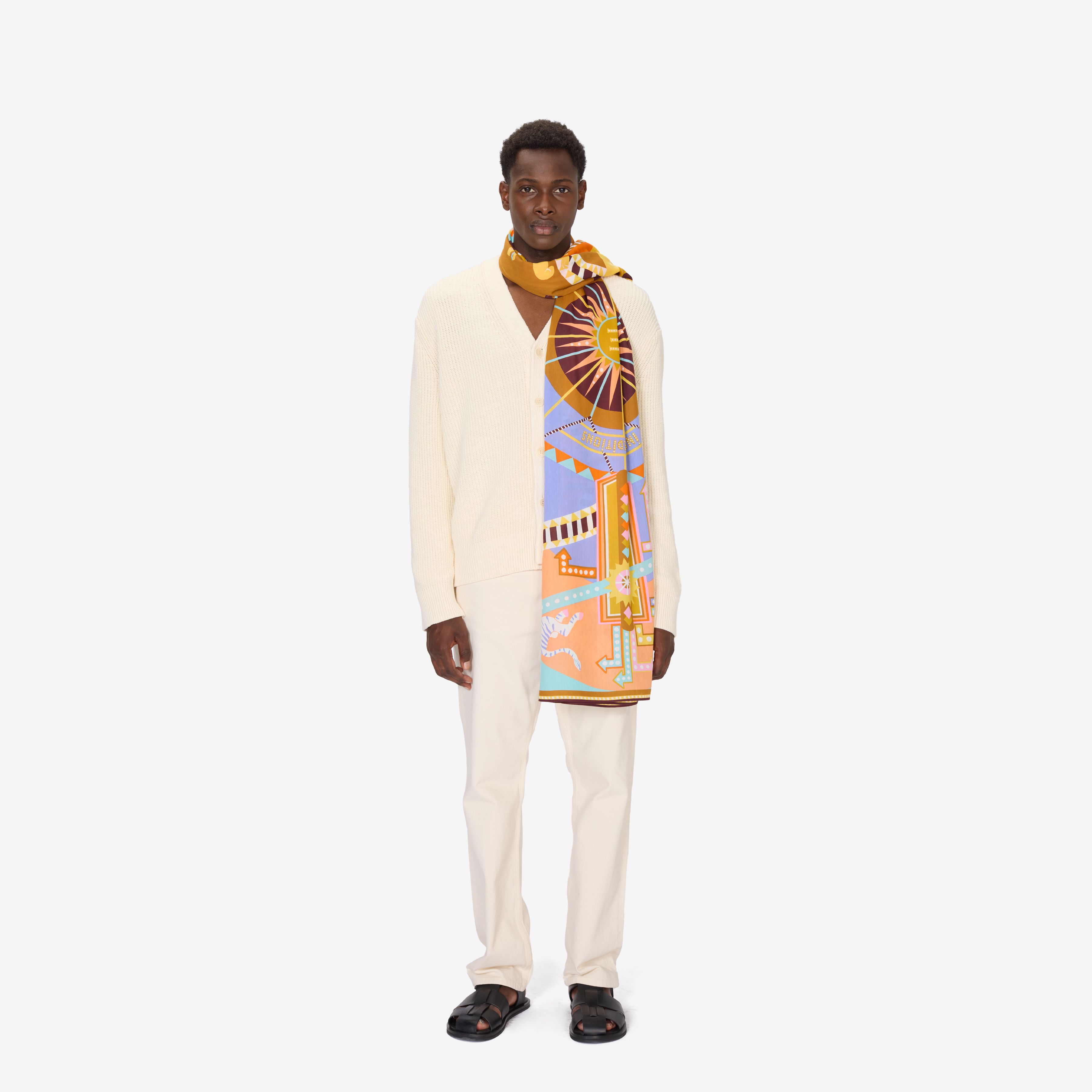 Scarf 100 - Rollercoaster - Pastel
