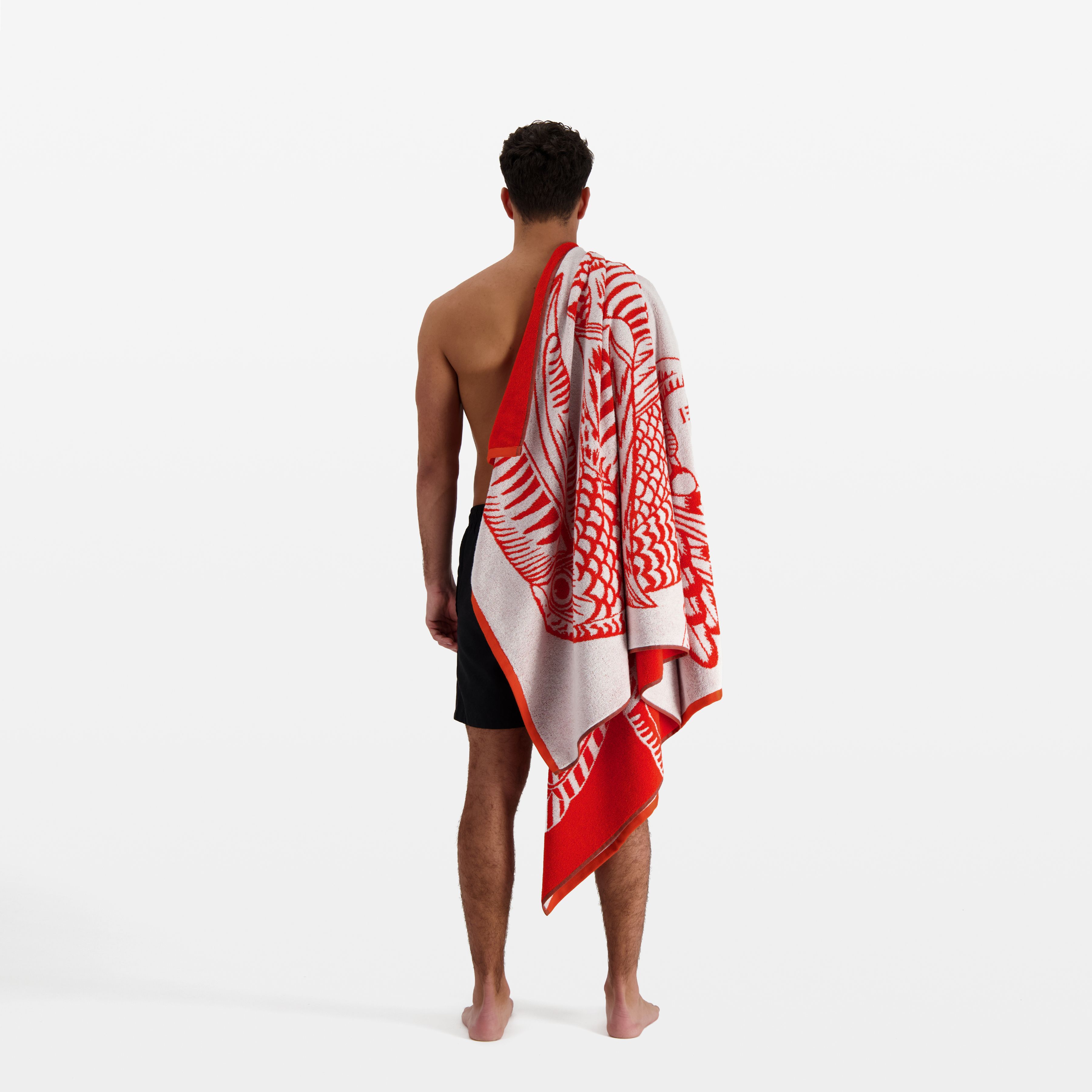 Beach Towel - Toucan - Orange
