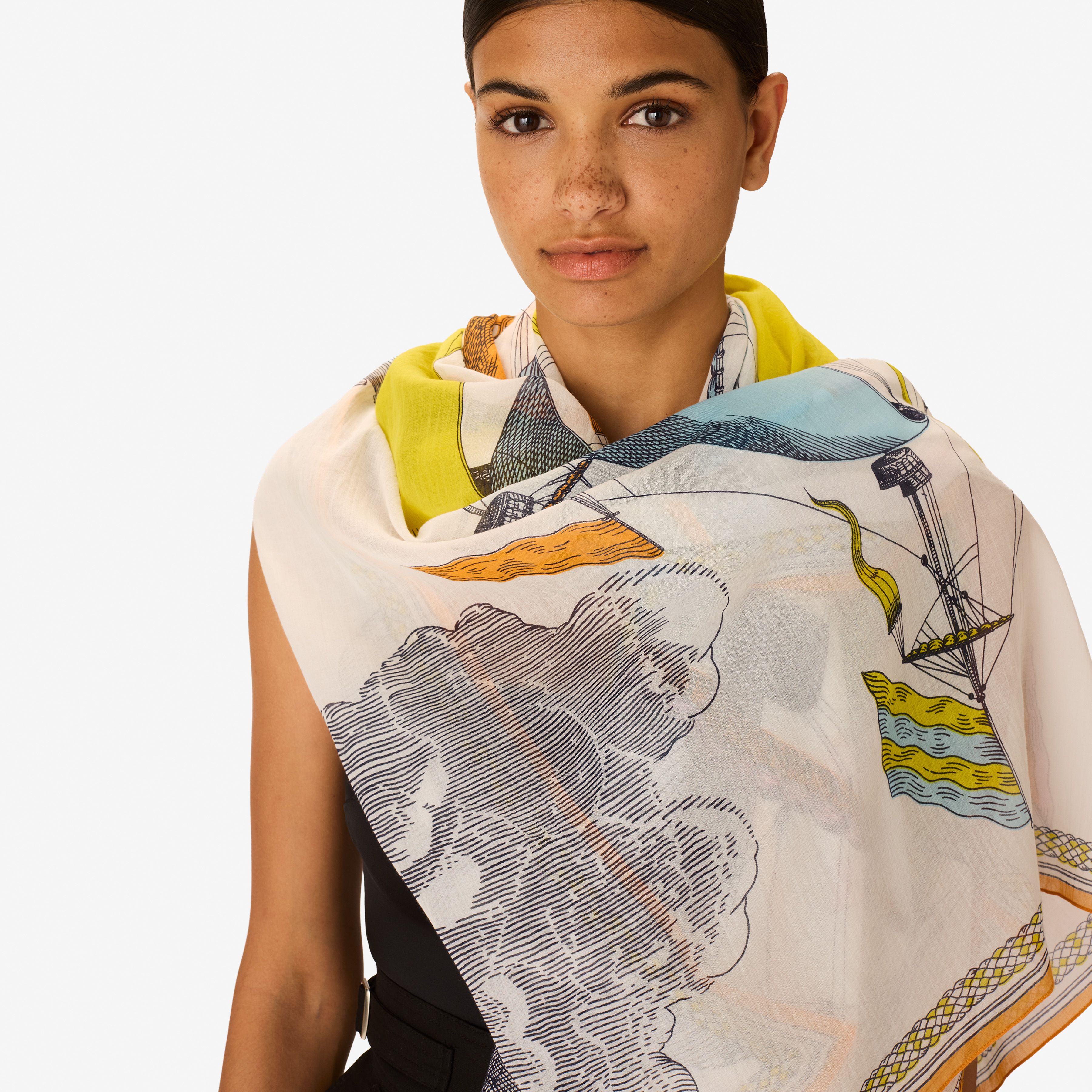 Scarf 100 - Des Rives et des Reves - Multicolor