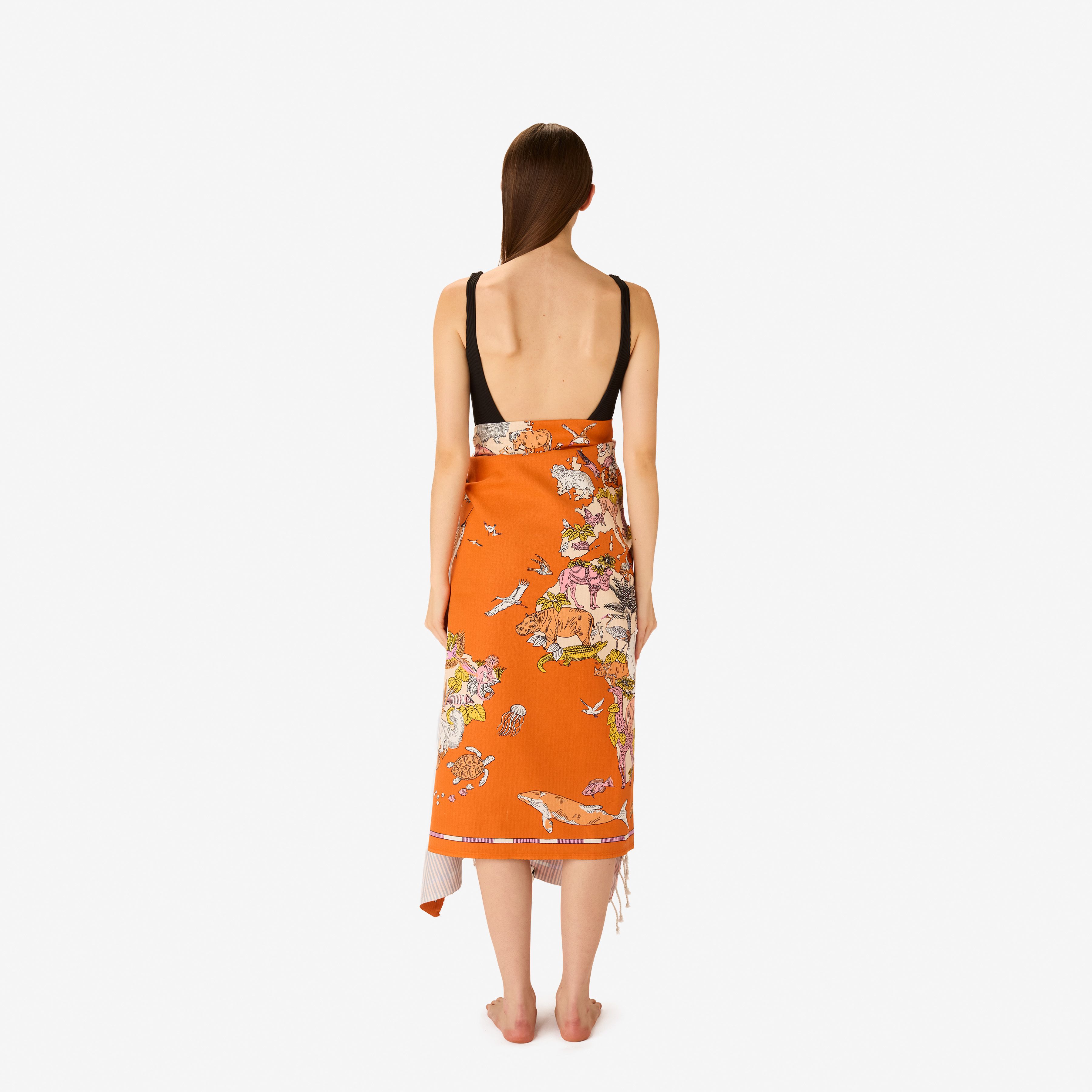 Toalla Fouta 100 - Atlas - Naranja