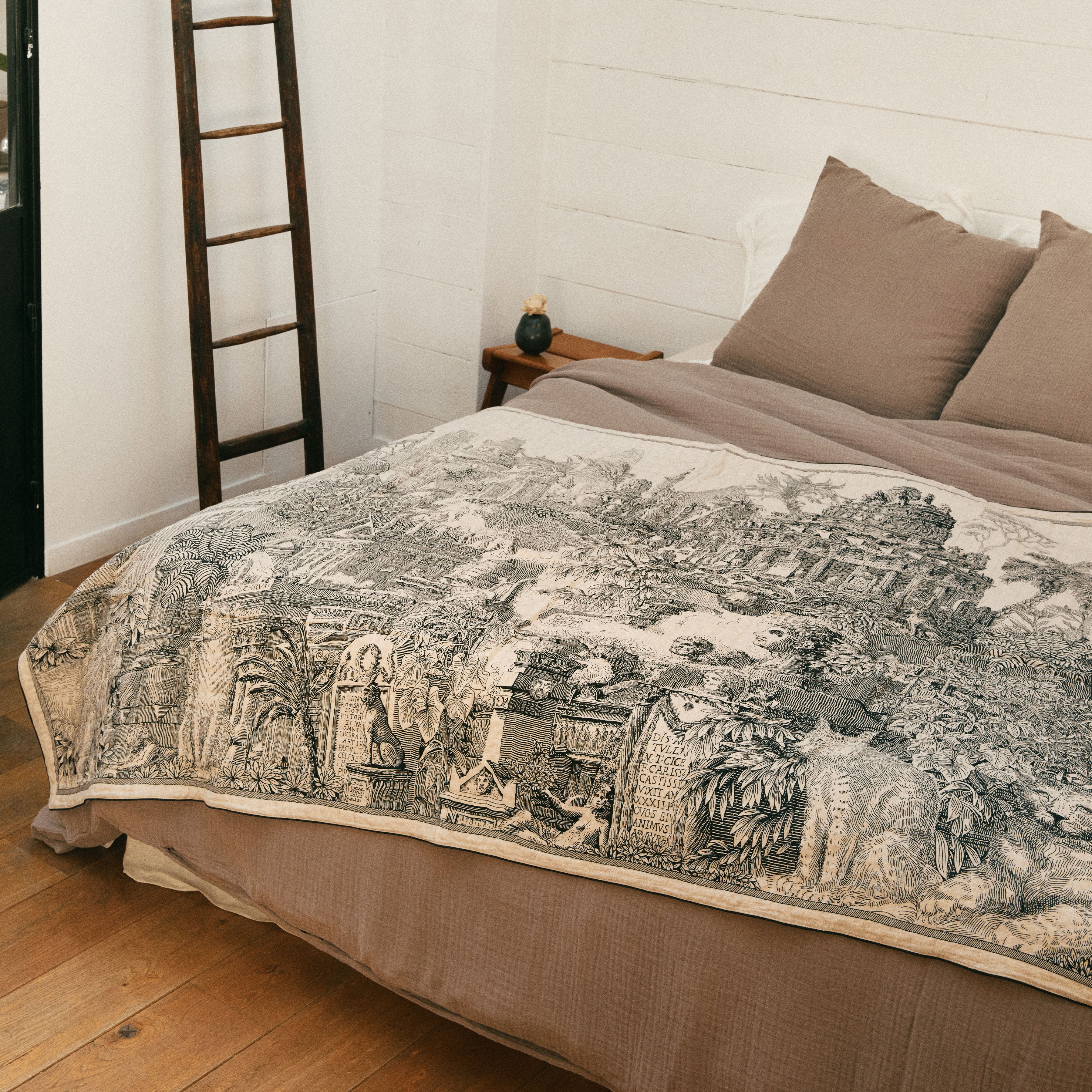 Piumone trapuntato 140 - Piranesi - Nero