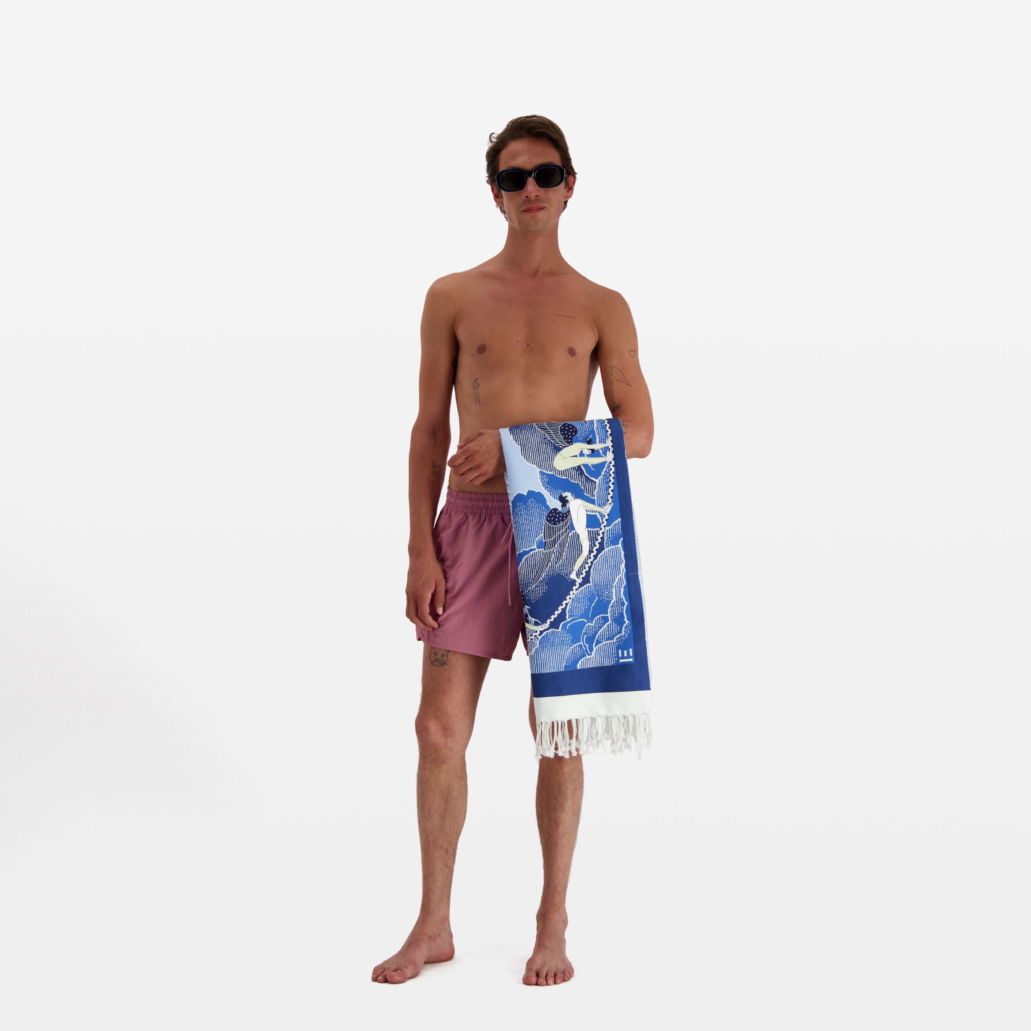 Telo Fouta 100 - Yoga - Blu